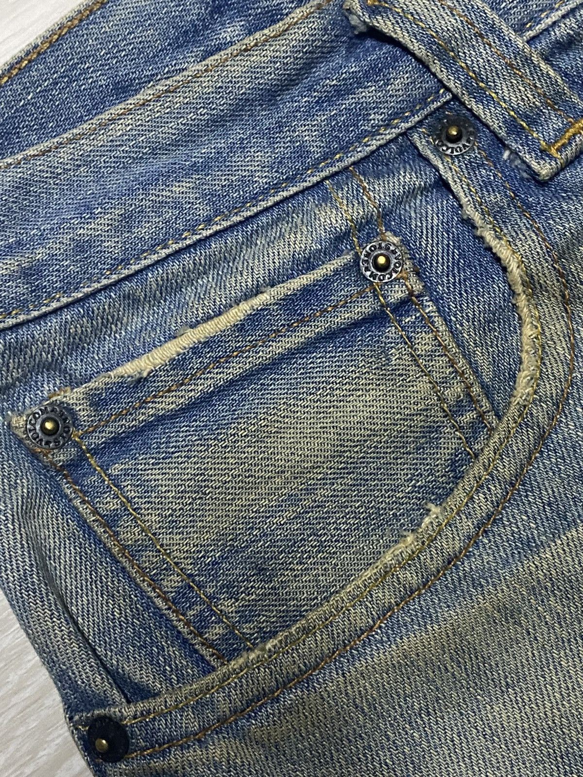 Volcom Vintae Volcom Crazy Mud Wash Distressed Baggy Jeans Size US 31 - 9 Thumbnail