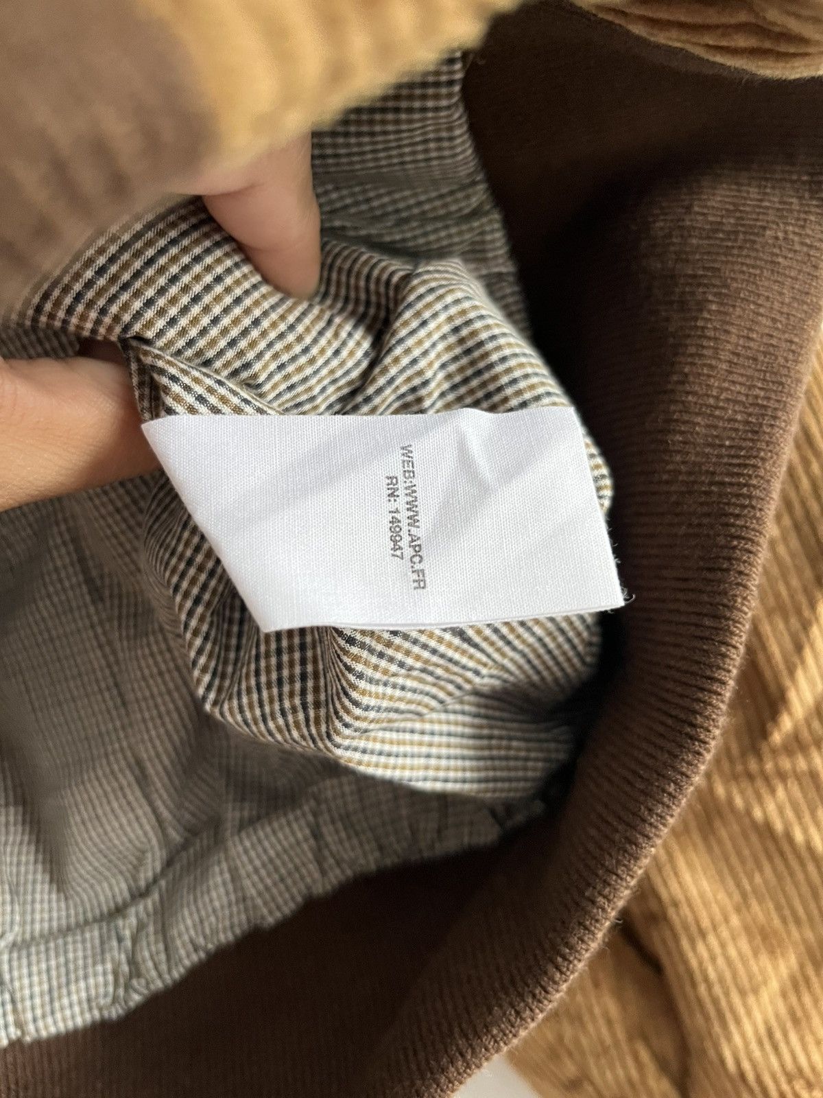 A.P.C. A.P.C. - Gilles Fleece-Trimmed Padded Cotton-Corduroy Jacket Size US XS / EU 42 / 0 - 5 Thumbnail