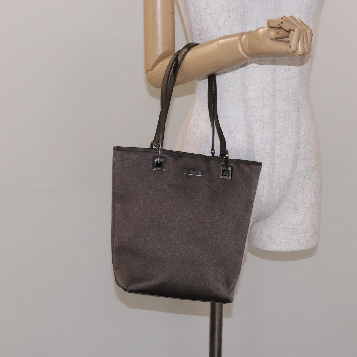 Gucci GUCCI Tote Bag Satin Brown Silver 002 002 Size ONE SIZE - 22 Thumbnail