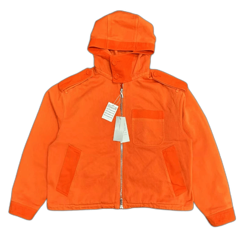 Dior Dior Orange Work Jacket with Hood Size US L / EU 52-54 / 3 - 1 Thumbnail