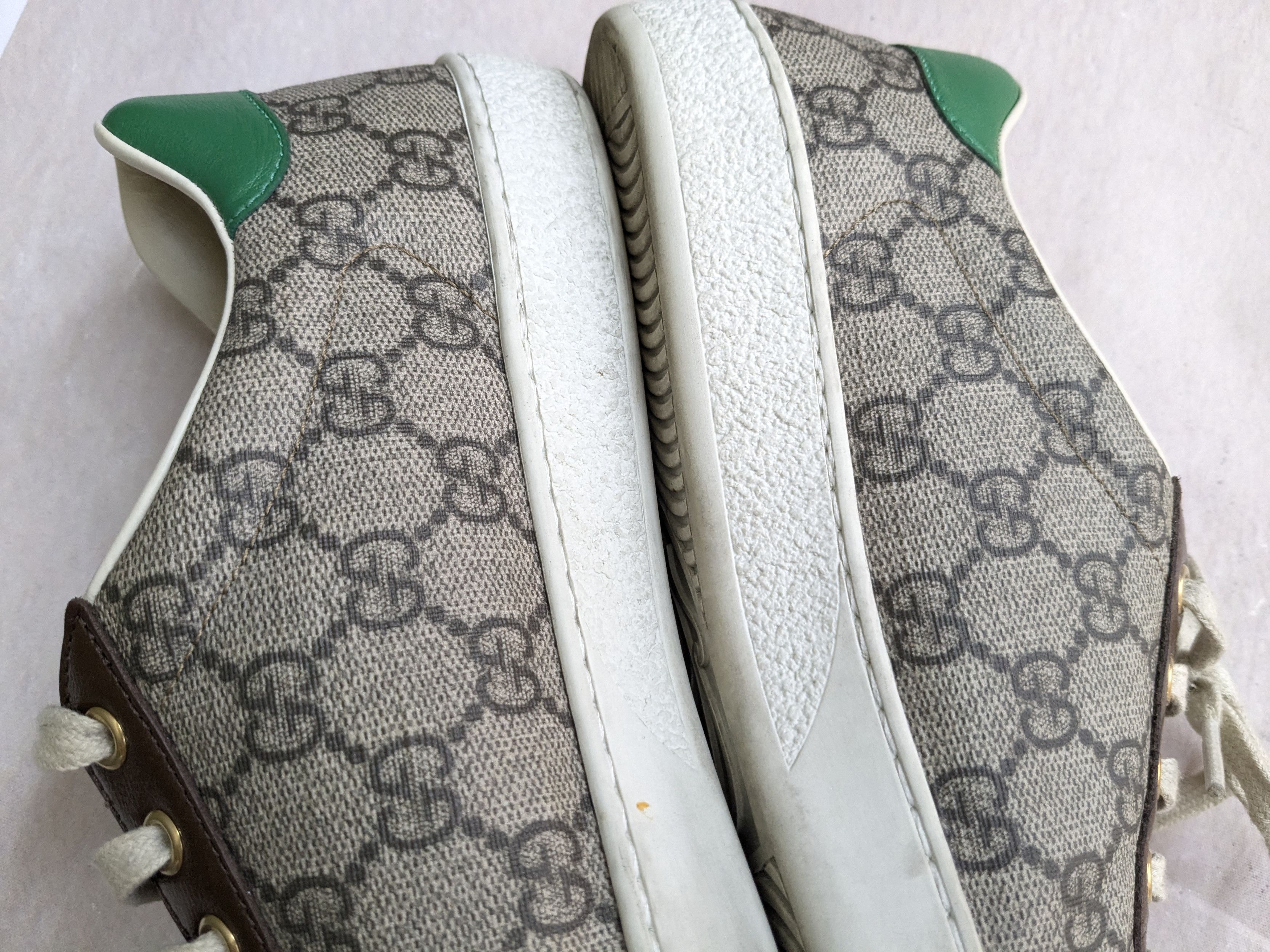 Gucci Gucci Ace Sneakers White 8.5 White Low Tops 636358 Size US 8.5 / EU 41-42 - 10 Thumbnail