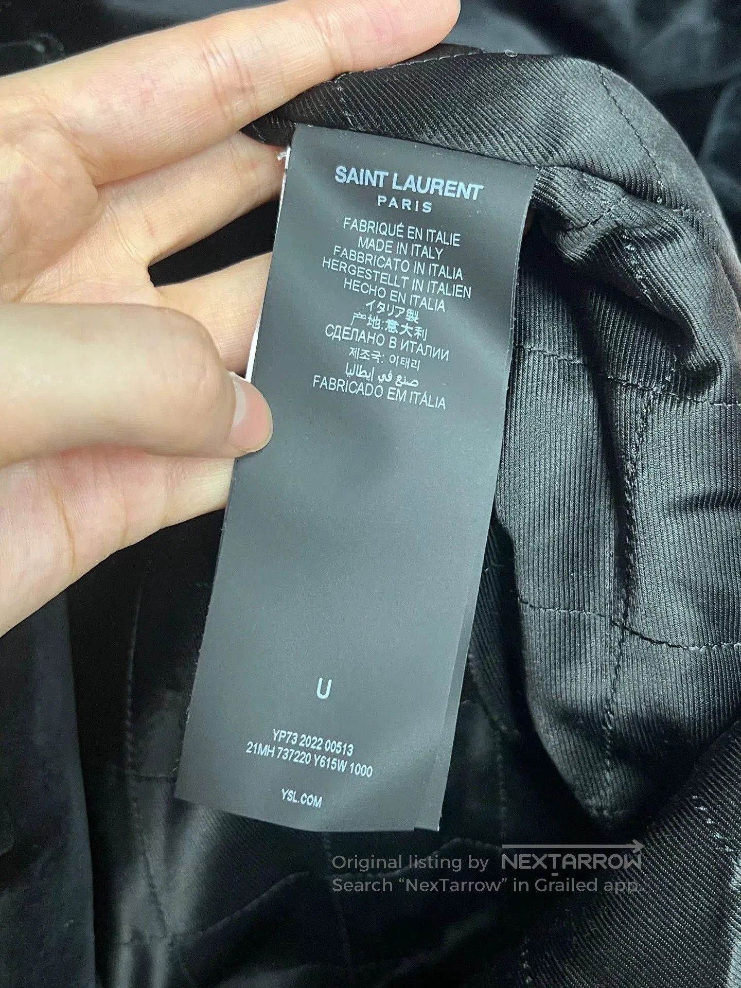 Saint Laurent Paris Saint Laurent Velvet Double-Breasted Coat. Size M / US 6-8 / IT 42-44 - 4 Thumbnail