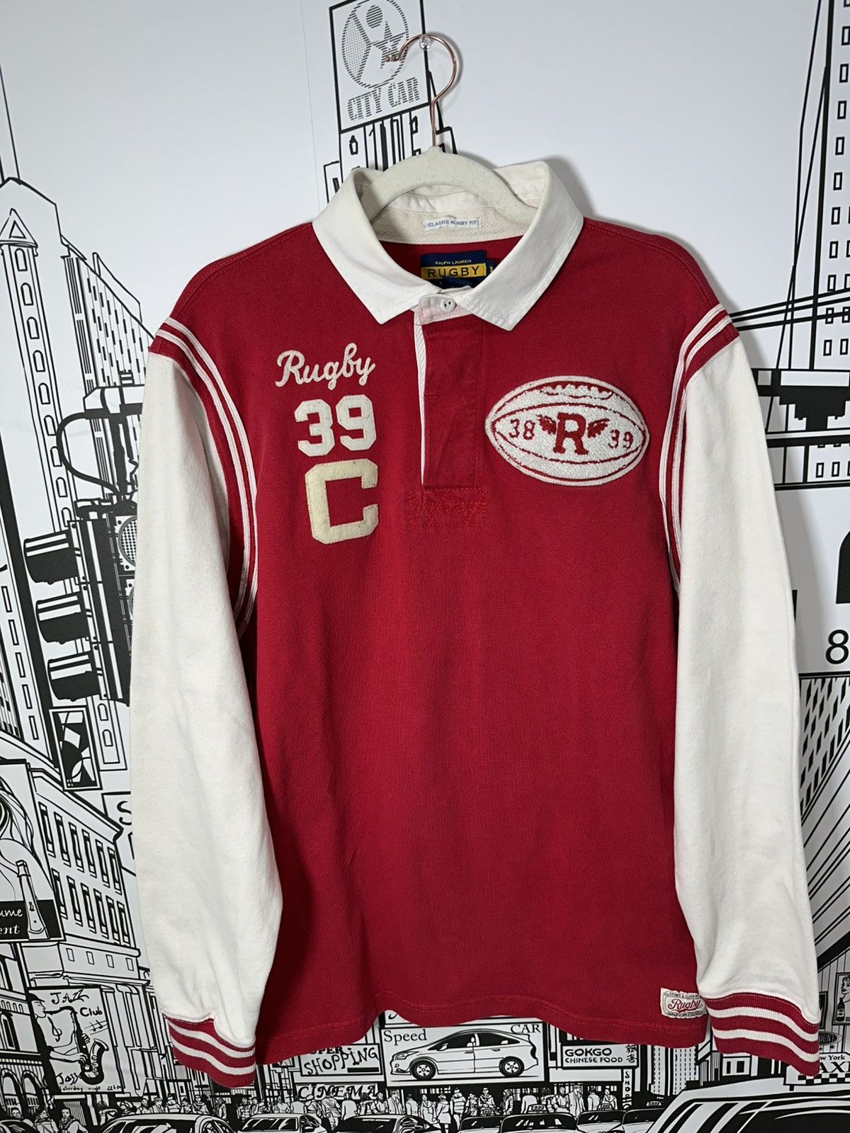 Rugby Ralph Lauren Rugby Ralph Lauren Crazy Football Rugby Red XL Size US XL / EU 56 / 4 - 1 Thumbnail