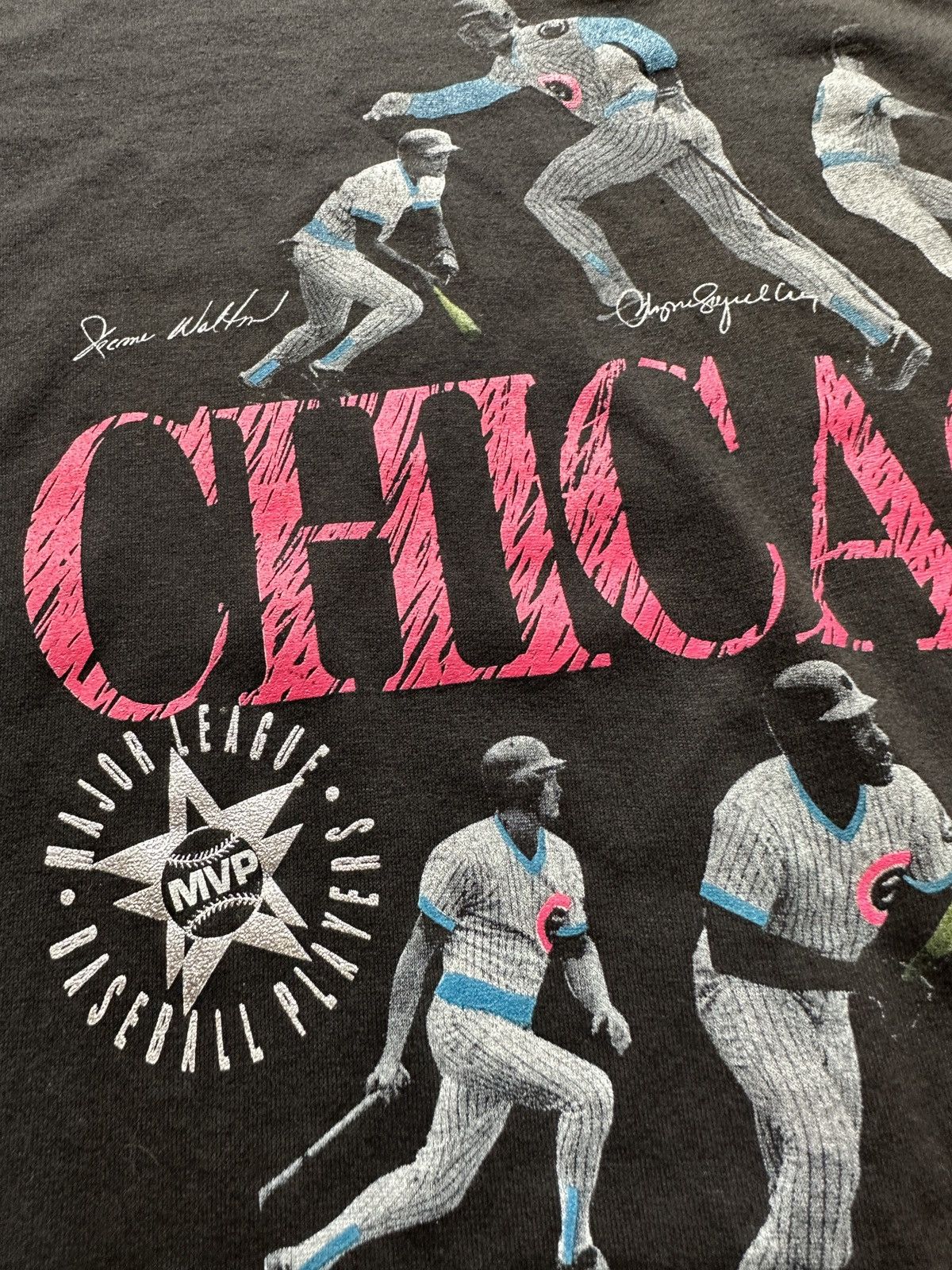 Vintage 1990 Chicago Cubs Baseball Graphic Tee Size US M / EU 48-50 / 2 - 4 Thumbnail