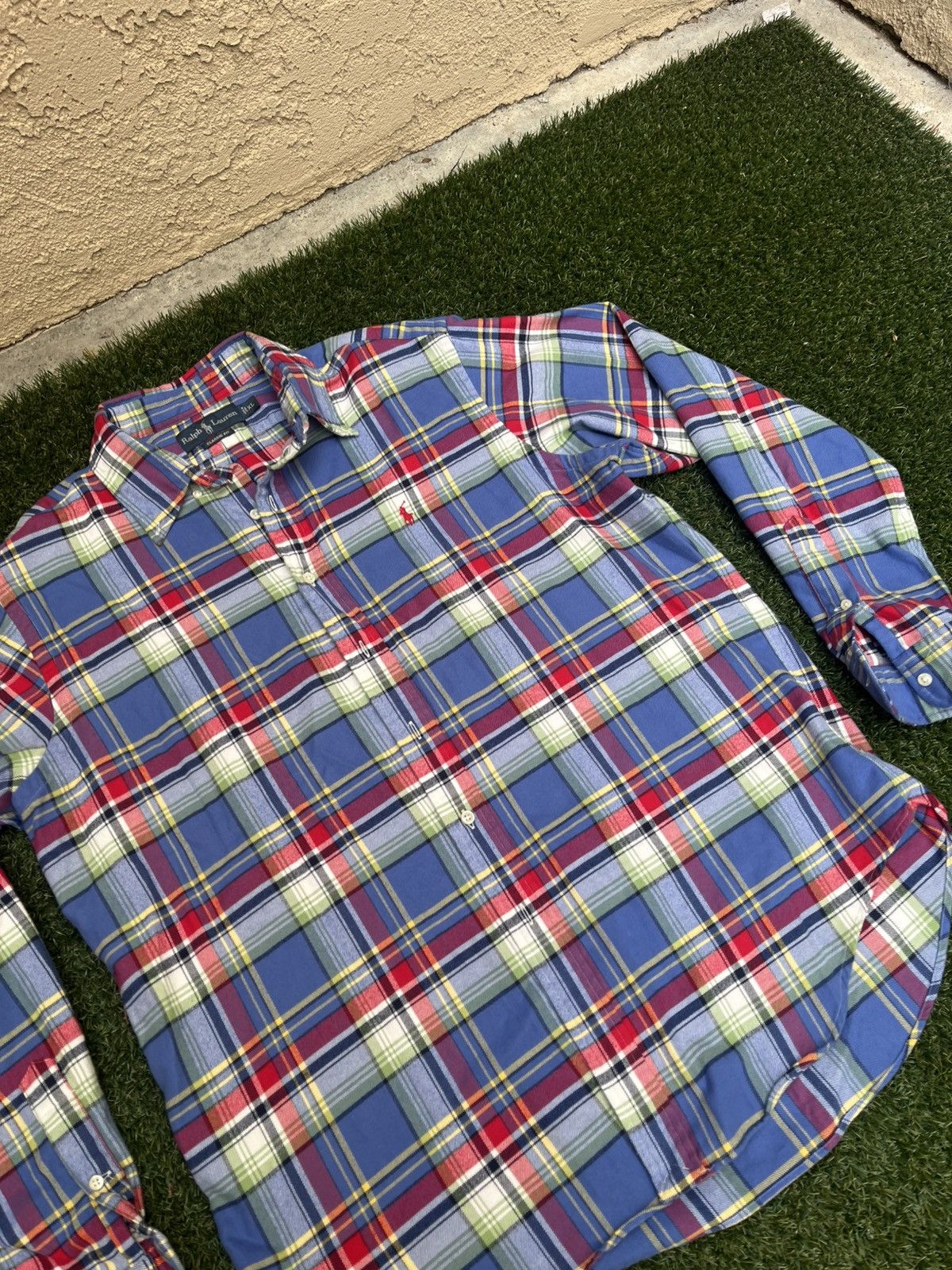 Ralph Lauren × Vintage VTG 90’s Ralph Lauren Plaid Flannel Shirt Size US XL / EU 56 / 4 - 2 Thumbnail