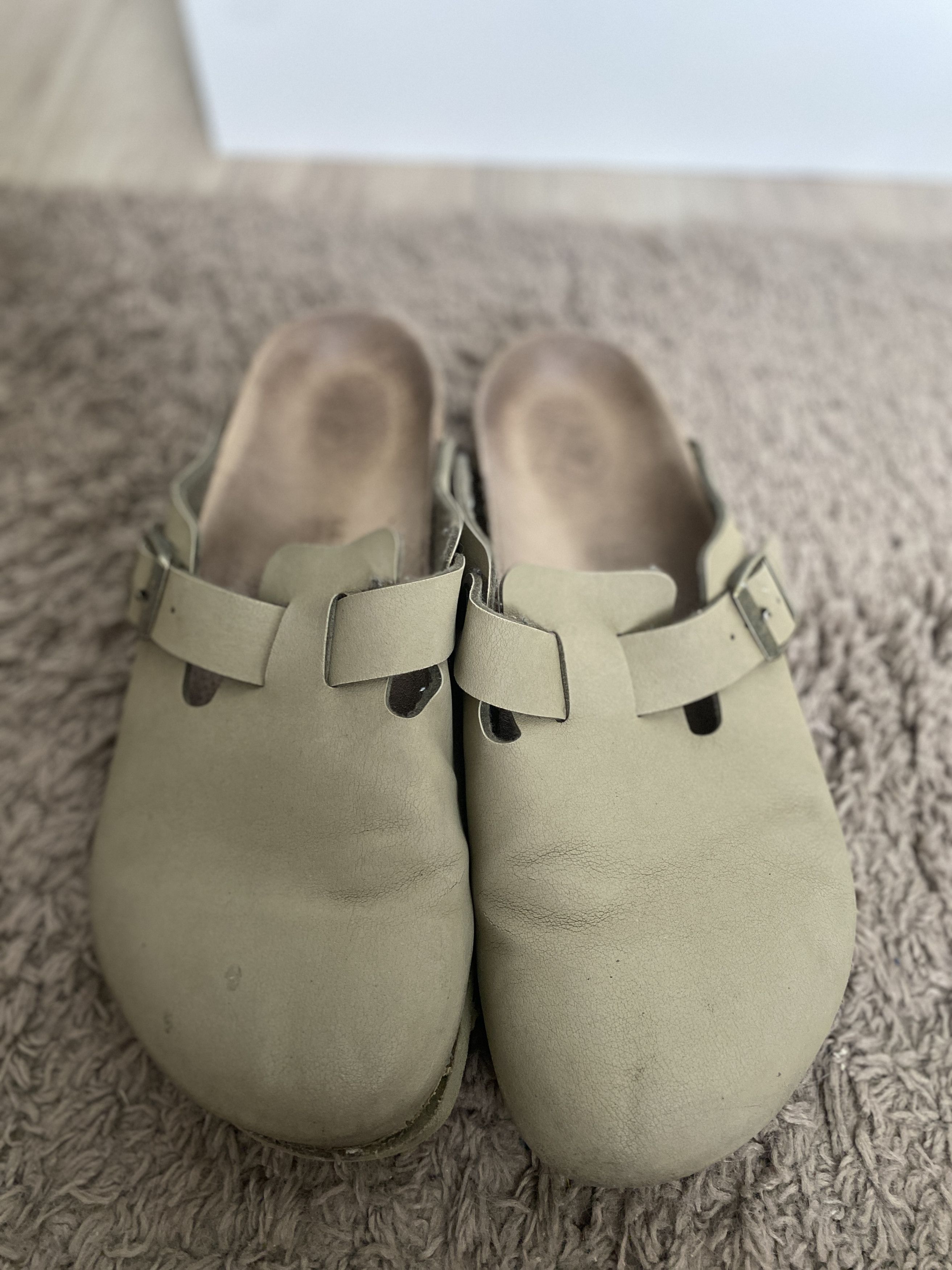 Birkenstock Birkenstock Boston distressed clog shoes Size US 11 / EU 44 - 2 Thumbnail