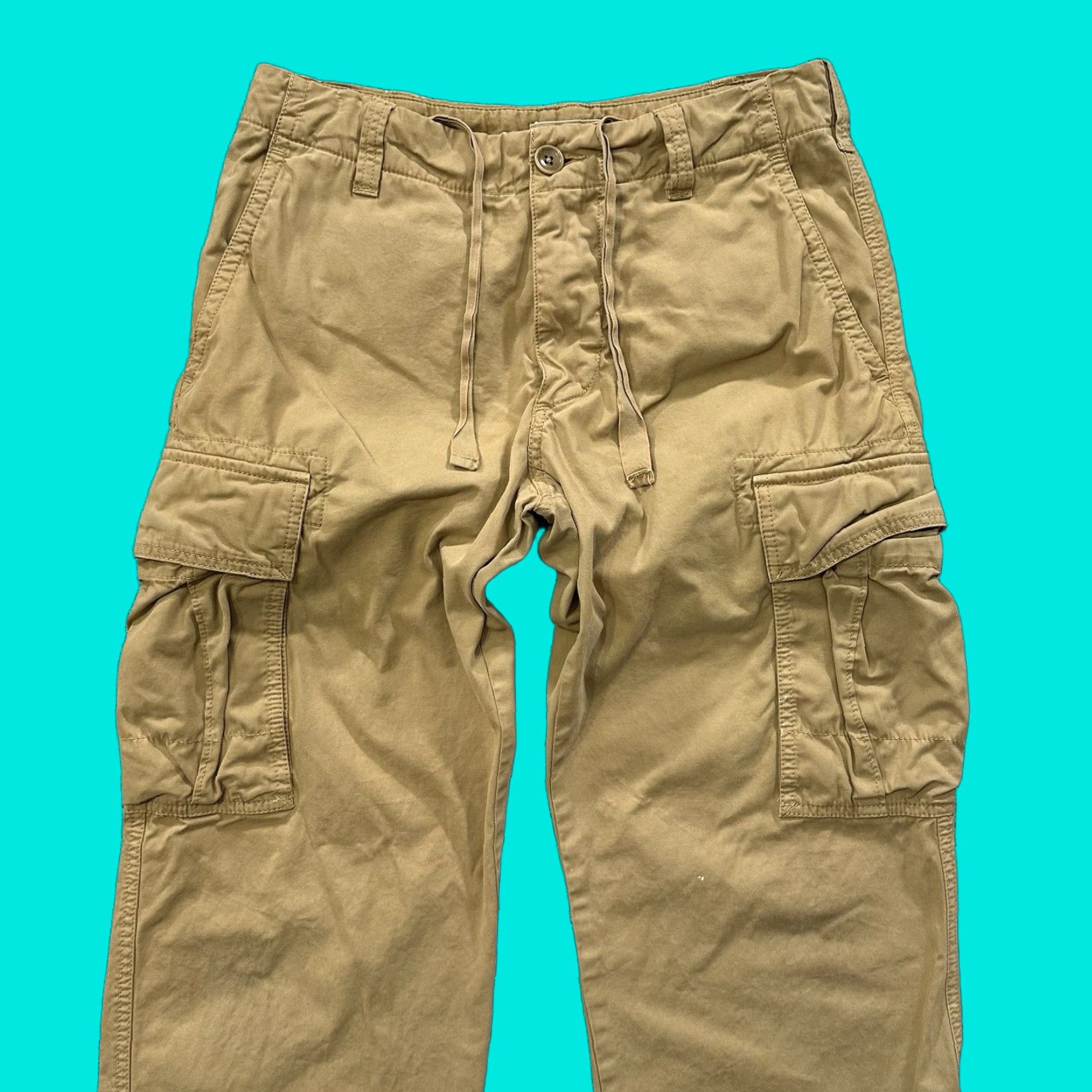 Banana Republic Banana Republic Pants Womens 8 Cargo 29x29 Tan Brown Cotton Classic Relaxed Fit 90s Y2K Cargo Pants Womens 8 Regular Brown Size 30" / US 8 / IT 44 - 1 Thumbnail