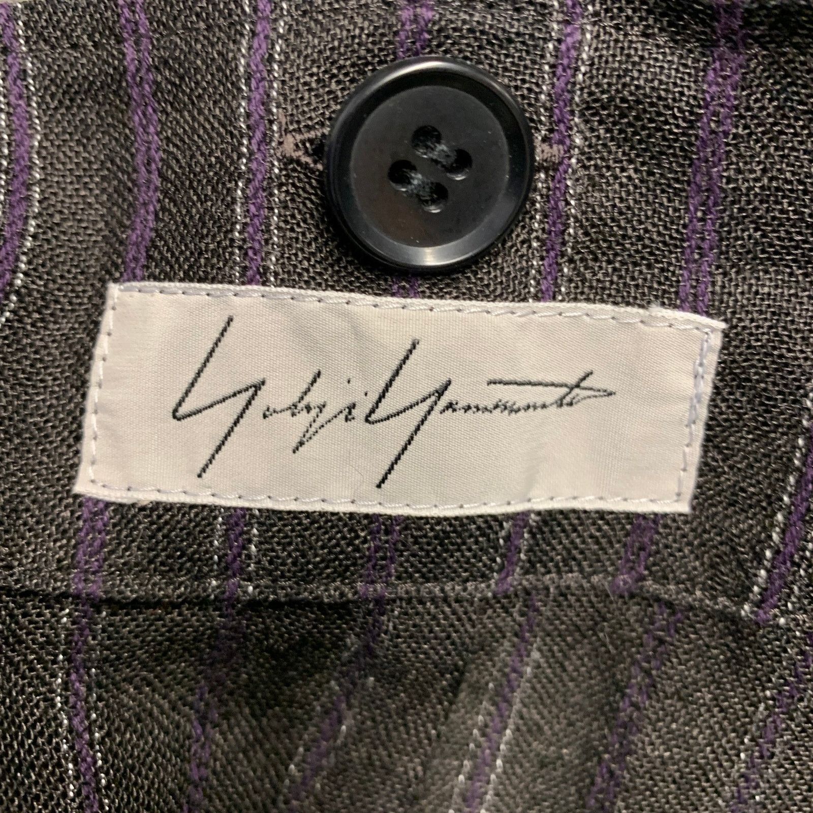 Yohji Yamamoto YOHJI YAMAMOTO Size S Black Cotton Notch Lapel Coat Size S / US 4 / IT 40 - 11 Thumbnail