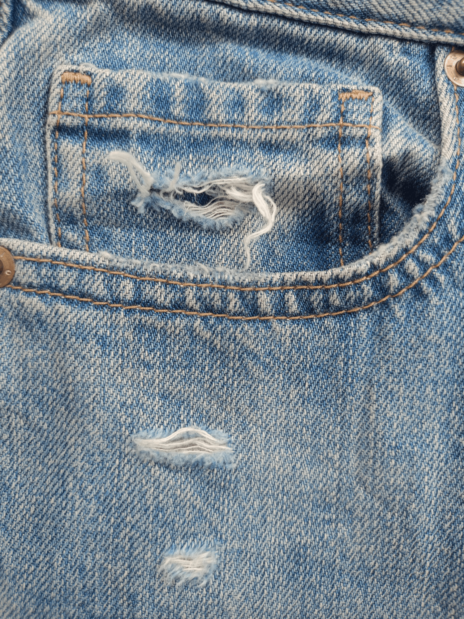 Kaihara Denim × Uniqlo × Vintage UNIQLO Cropped Distressed Relaxed Tapered Streetwear Denim Size 22" - 9 Thumbnail