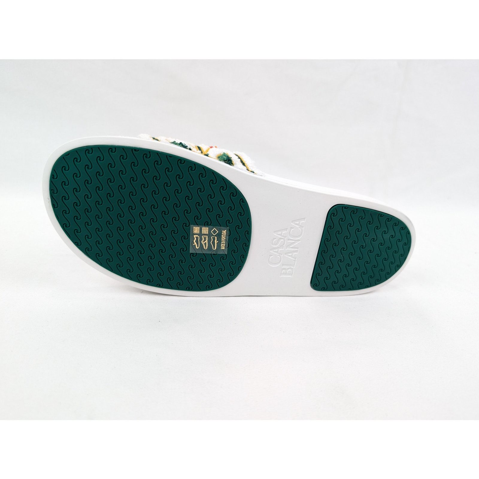 Casablanca o1rshd1 Embroidered Terry Slider Slipper in White Size US 6 / EU 39 - 9 Thumbnail