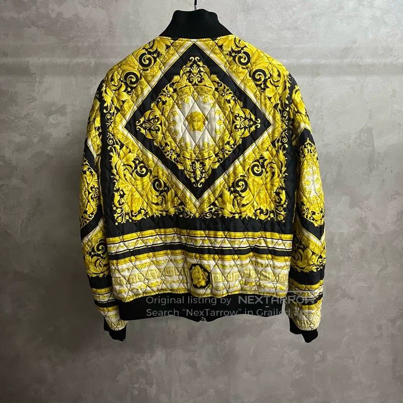 Versace Versace Colour-blocked graphic print stand-up collar jacke Size US M / EU 48-50 / 2 - 5 Thumbnail