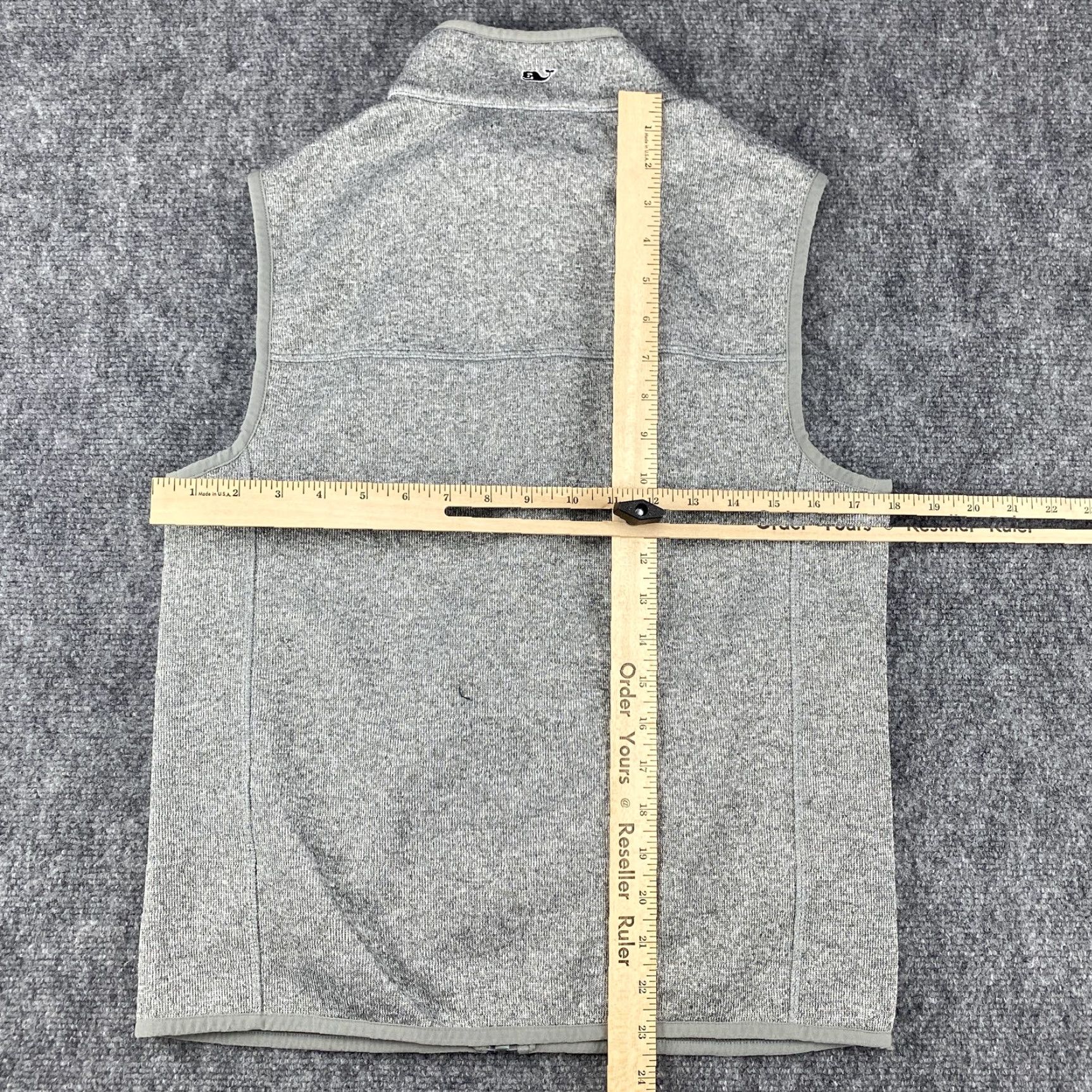 Vineyard Vines Vineyard Vines Vest Mens XS Gray Fleece Full Zip Outdoor Outdoors Rowing Club Size US XS / EU 42 / 0 - 5 Thumbnail