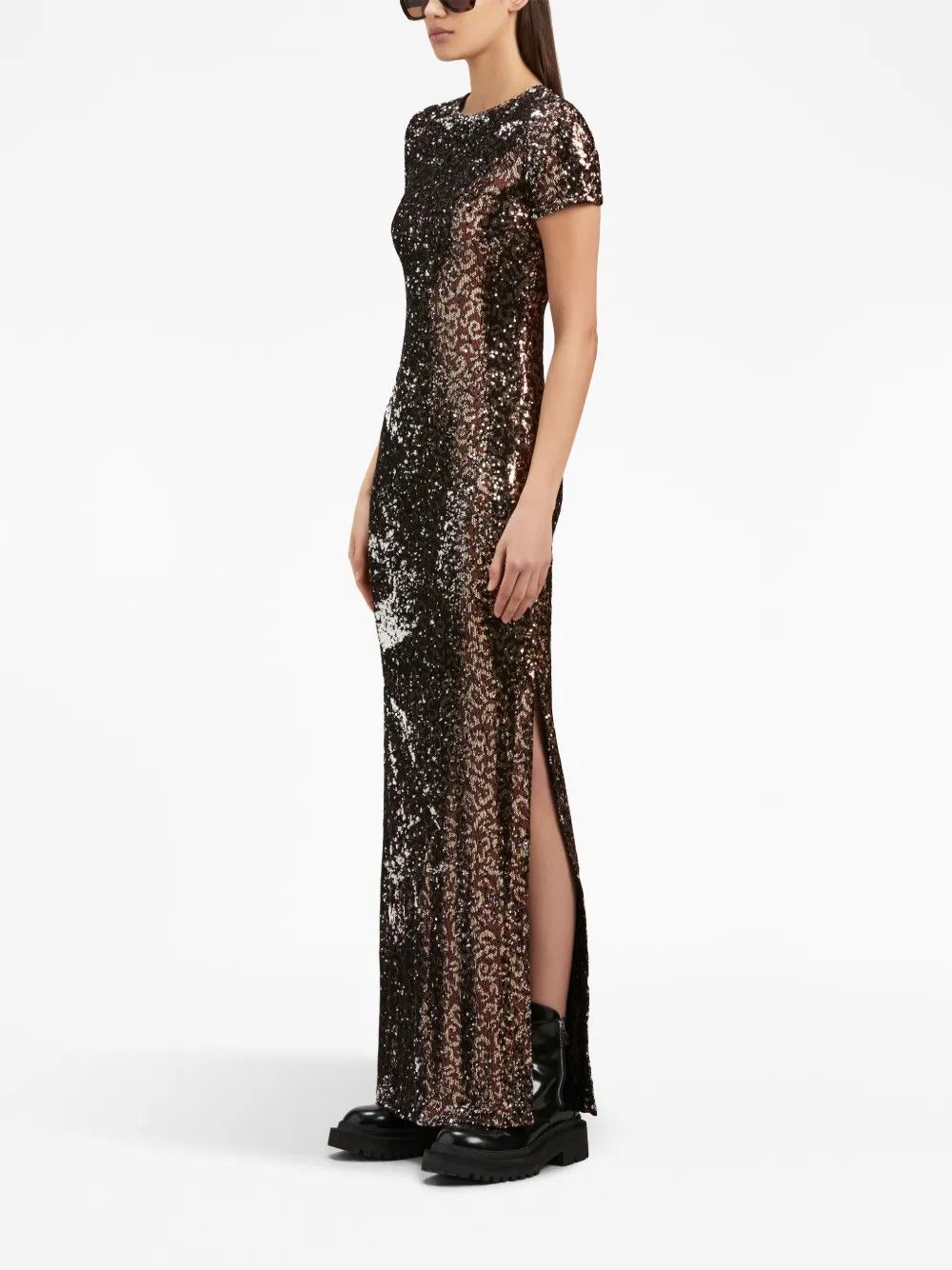 Palm Angels o1y1125 Maxi Dress in Brown Size M / US 6-8 / IT 42-44 - 3 Thumbnail