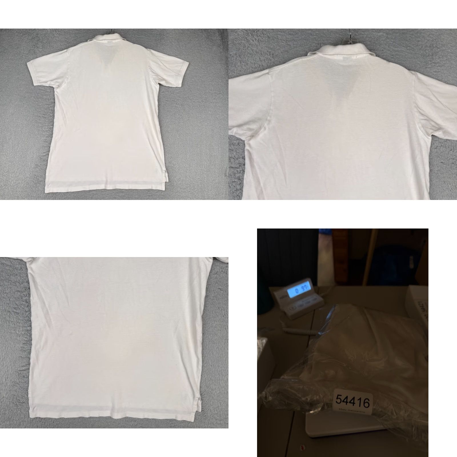 Ralph Lauren VINTAGE Ralph Lauren Polo Shirt Men XL White 100% Cotton Golf Slim Short Sleeve Size US XL / EU 56 / 4 - 9 Thumbnail