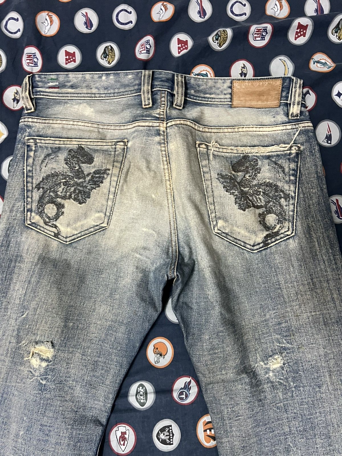 Diesel DIESEL VIKER DRAGON VINTAGE DISTRESSED JEANS LIMITED Size US 32 / EU 48 - 4 Thumbnail