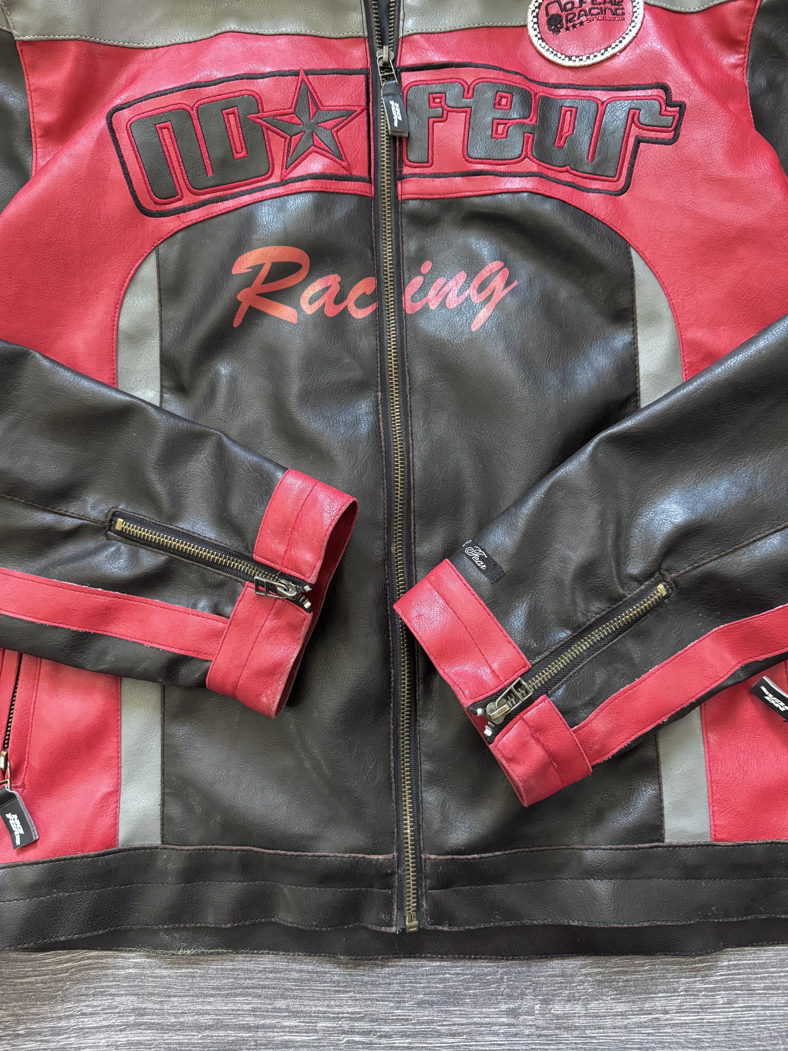 No Fear Vintage No Fear PVC Leather Jacket Y2K Size US L / EU 52-54 / 3 - 7 Thumbnail