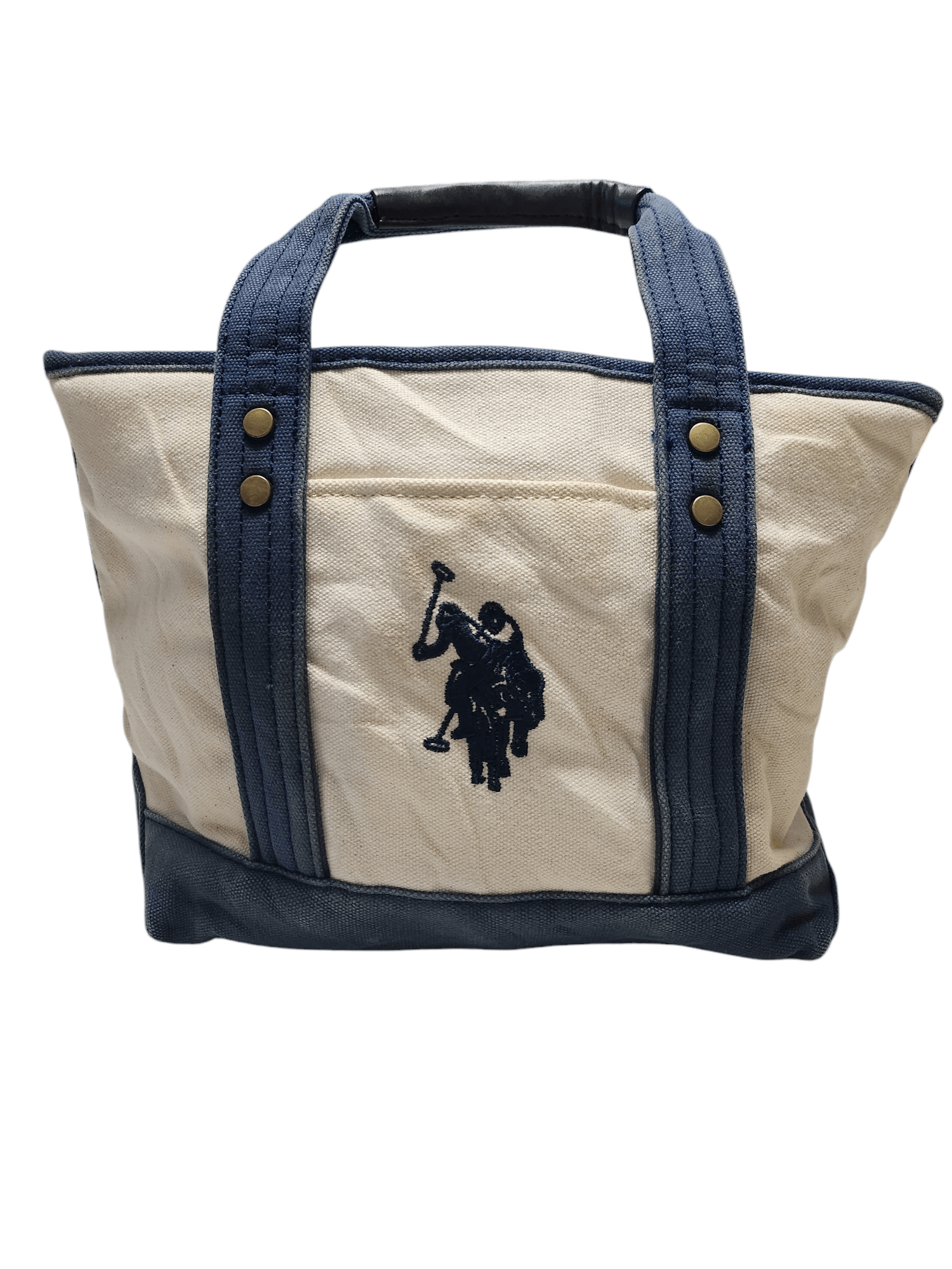 Polo Ralph Lauren × U.S. Polo Assn. U.S Polo Assn. vintage Leather Handle Tote Bag x Size ONE SIZE - 1 Thumbnail