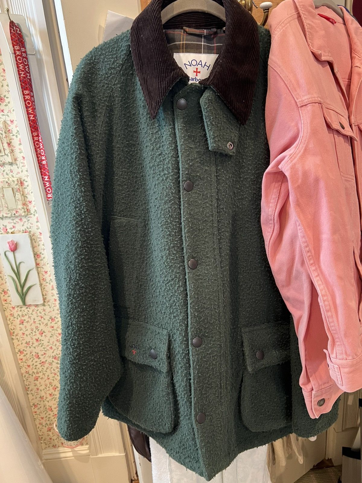 Barbour × Noah Noah X Barbour Wool Teddy Bedale Jacket Size US L / EU 52-54 / 3 - 15 Thumbnail