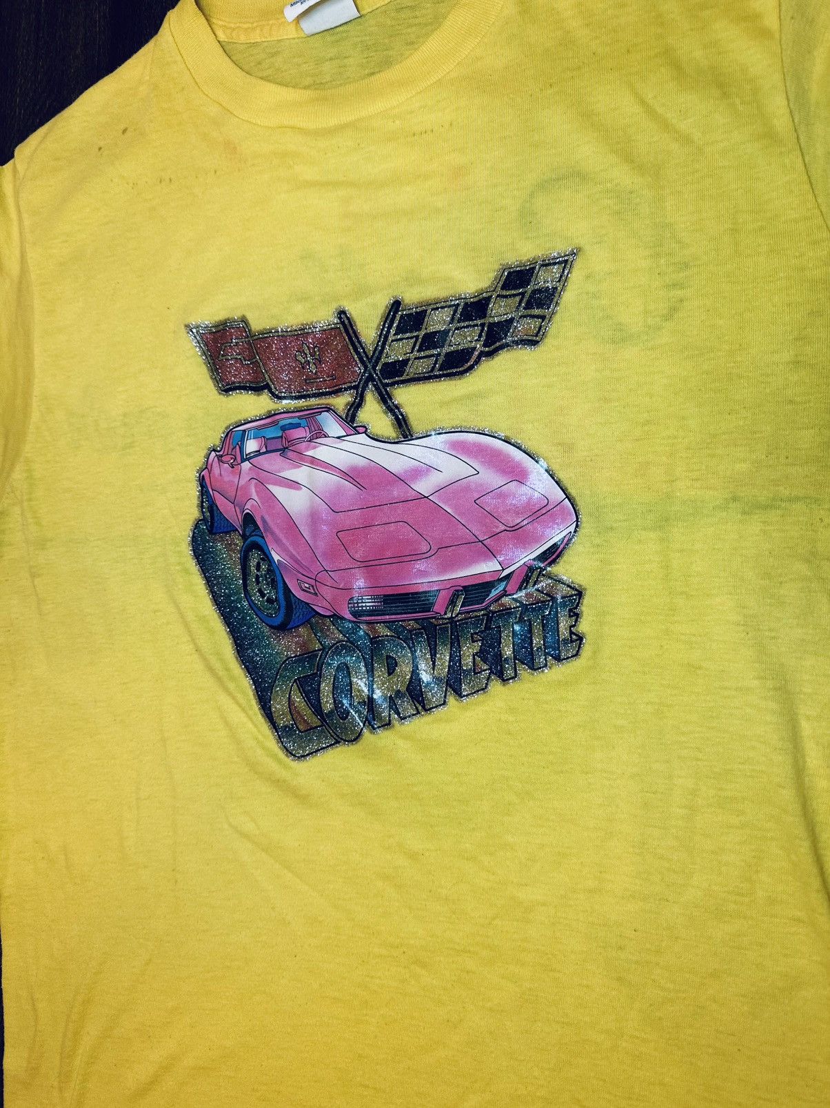 Vintage VTG Sing St Corvette T-Shirt w/Custom Design-Ched Tag-Large Size US L / EU 52-54 / 3 - 2 Thumbnail