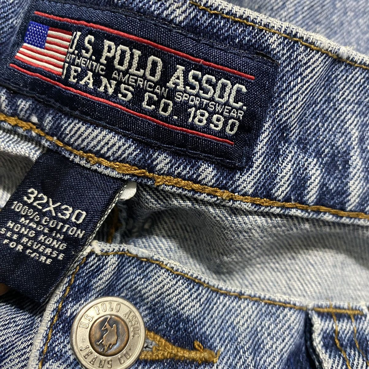 U.S. Polo Assn. Vintage US POLO ASSOC Distressed Denim Carpenter Pant Size US 31 - 23 Thumbnail