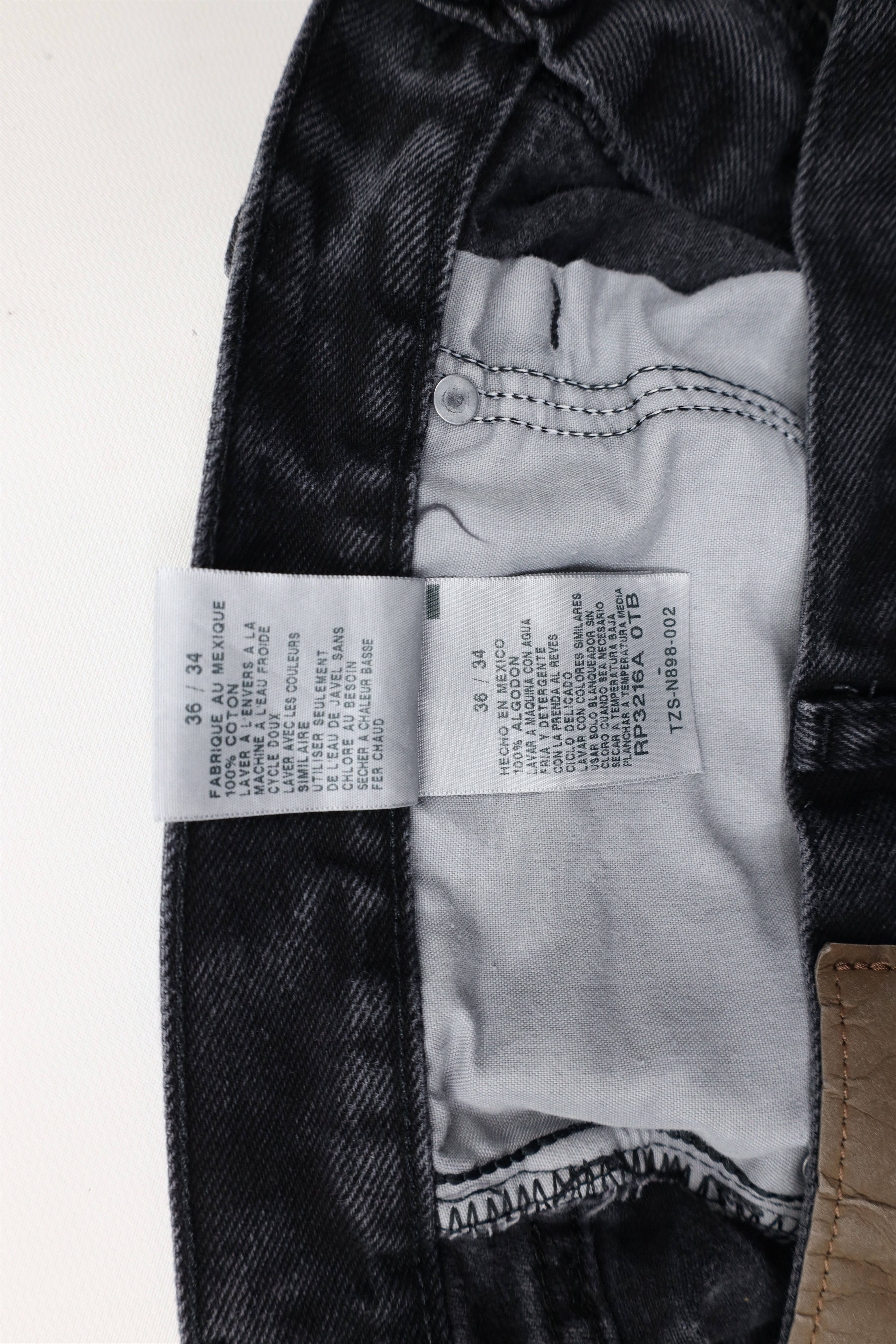 Nautica × Vintage Vintage 90s Y2K Nautica Relaxed Fit Denim Jeans Black Cotton Size US 36 / EU 52 - 10 Thumbnail