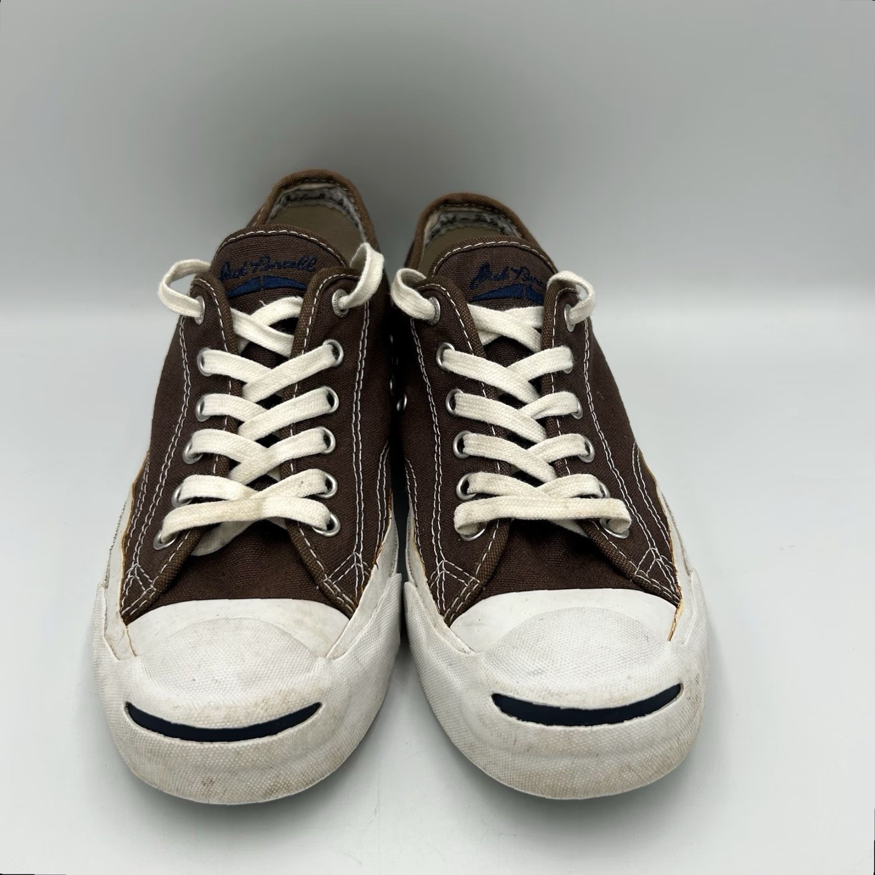 Converse VINTAGE Converse Jack Purcell Brown Mens 5.5 Womens 7 Shoes Size ONE SIZE - 3 Thumbnail