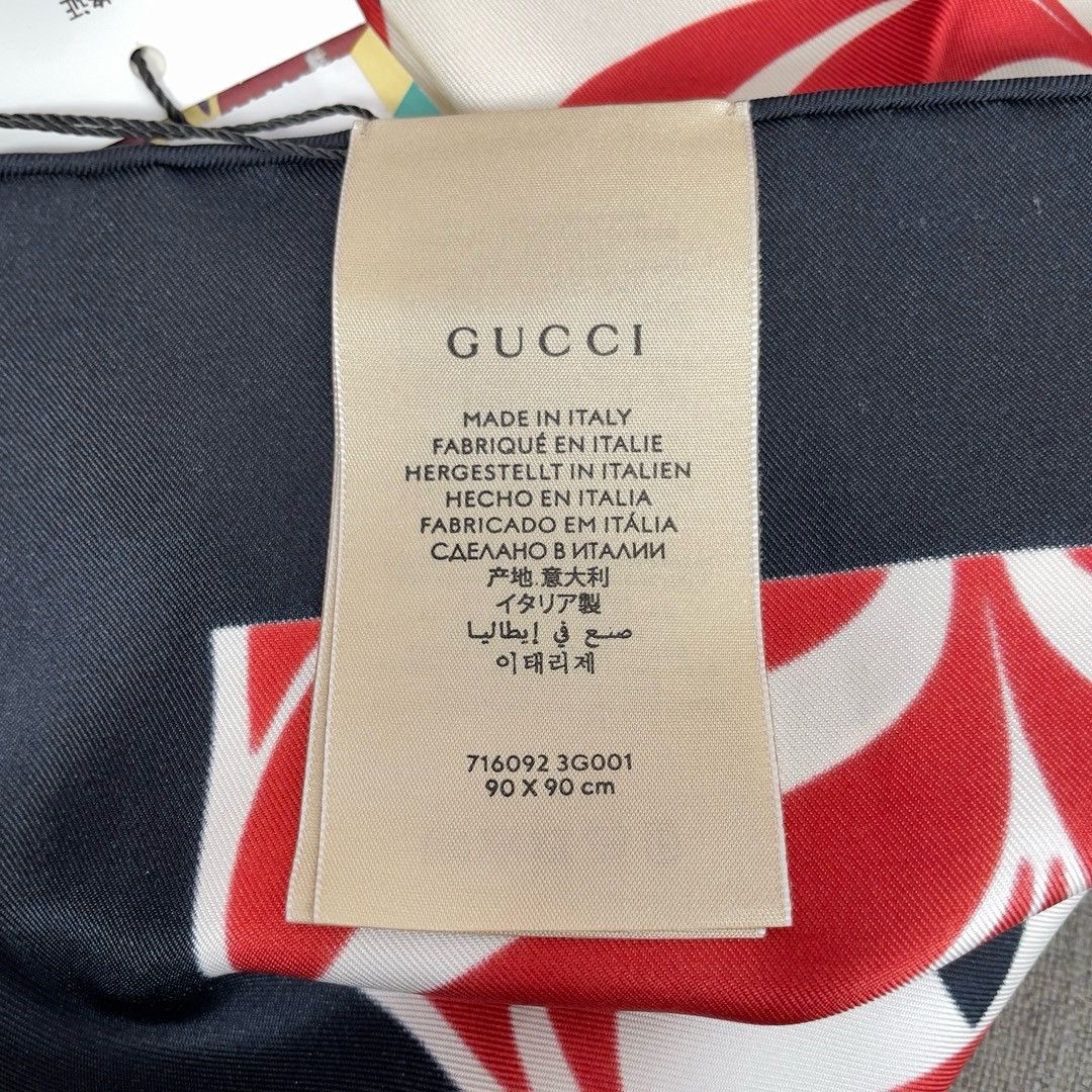 Adidas × Gucci Gucci x adidas silk scarf New Size ONE SIZE - 6 Thumbnail