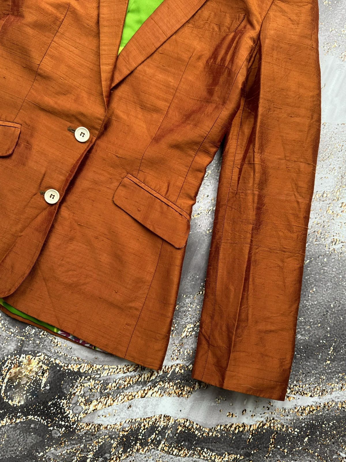 Dolce & Gabbana × Vintage Dolce & Gabbana Vintage Silk Blazer Size XS / US 0-2 / IT 36-38 - 5 Thumbnail