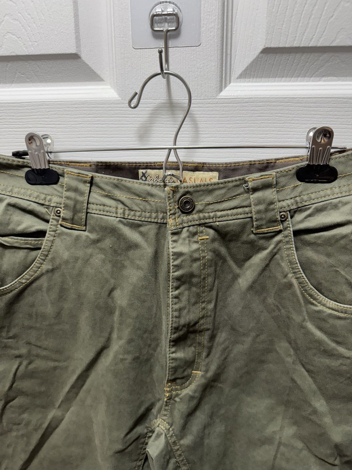 Cabelas Cabelas Green Double Knee Cargo Streetwear Pants Vintage Size US 34 / EU 50 - 4 Thumbnail