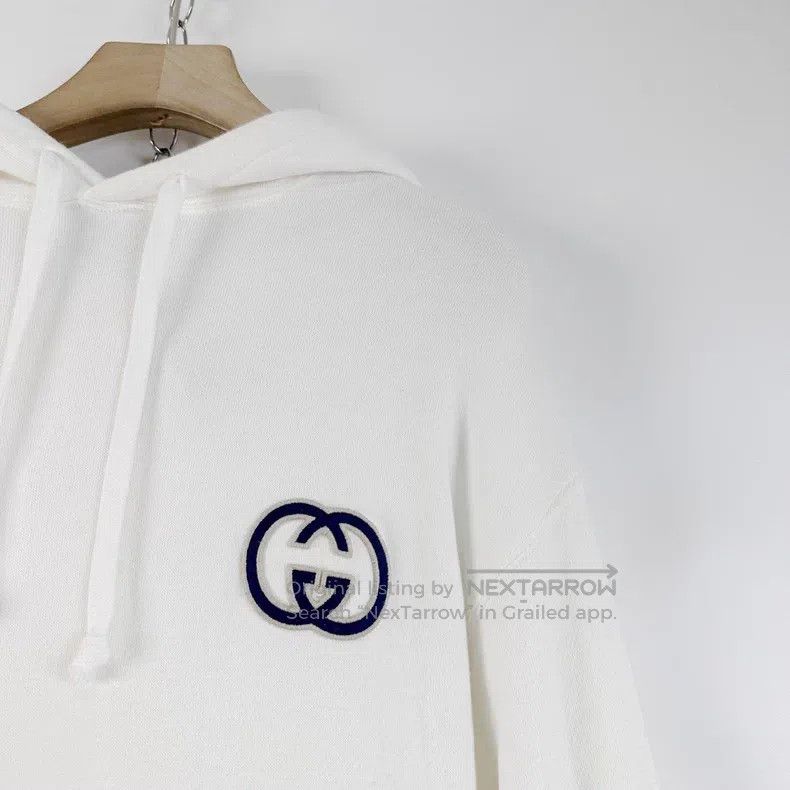 Gucci Gucci White chest double G embroidery logo hooded sweatshi Size XXS / US 00 / IT 34 - 5 Thumbnail