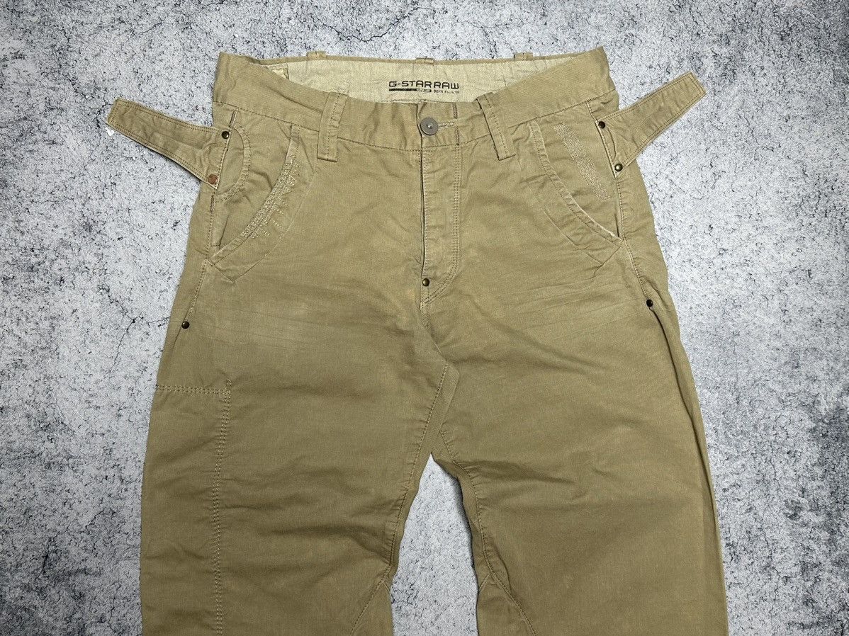 G-Star Vintage G Star Raw Military Style Y2K Distressed Baggy Pants Size US 32 / EU 48 - 3 Thumbnail