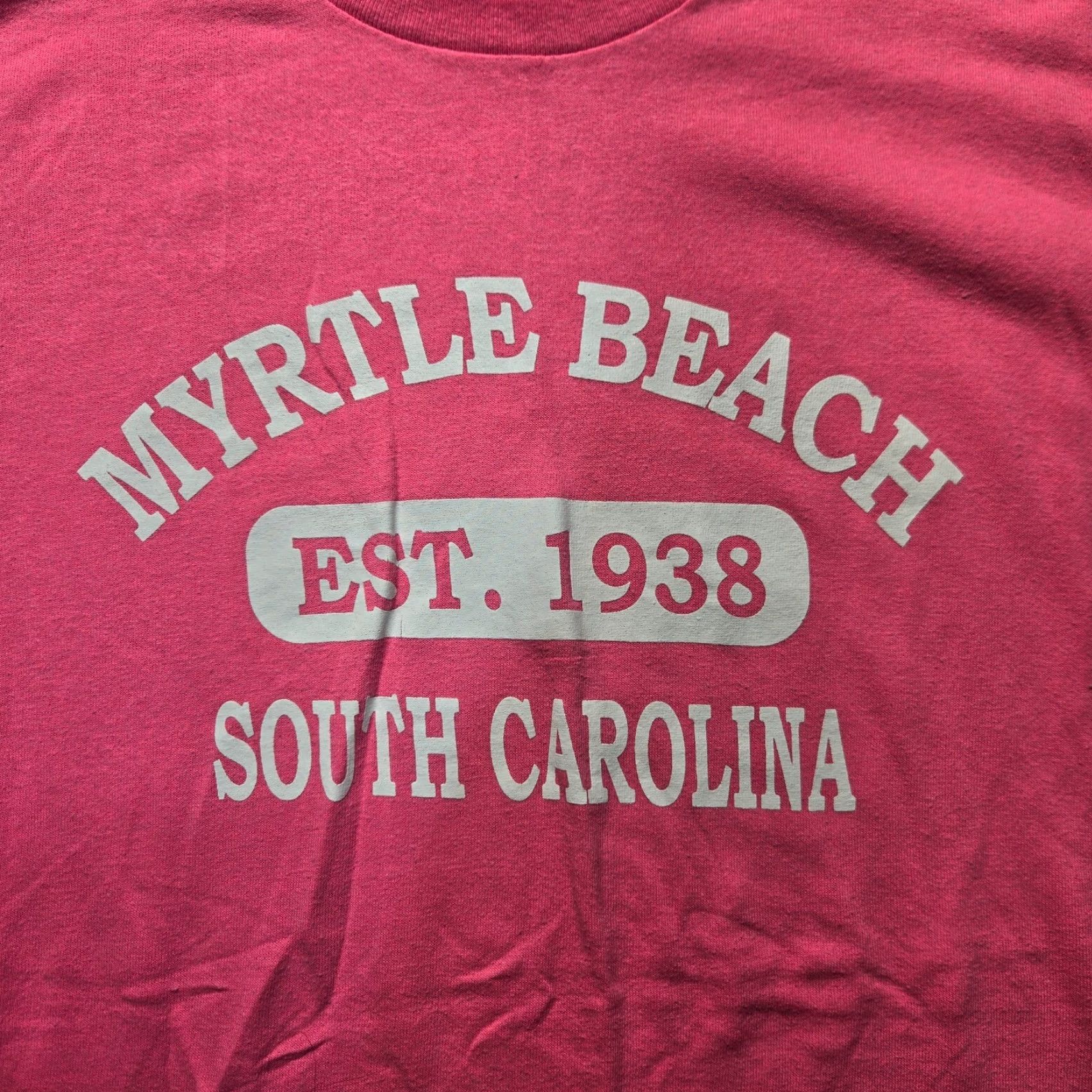 Vintage VINTAGE Myrtle Beach South Carolina SC Pink T-Shirt Adult Men's M Size US M / EU 48-50 / 2 - 2 Thumbnail