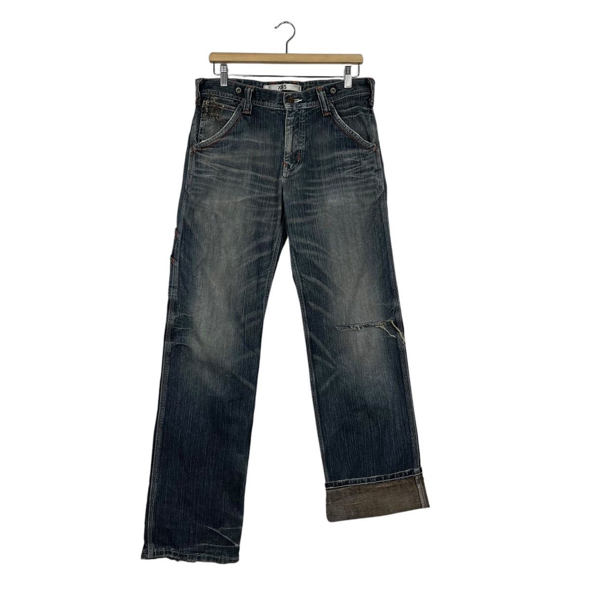 Japanese Brand Vintage Edwin Lot 405 Distressed Denim Jeans Size 32" / US 10 / IT 46 - 11 Thumbnail