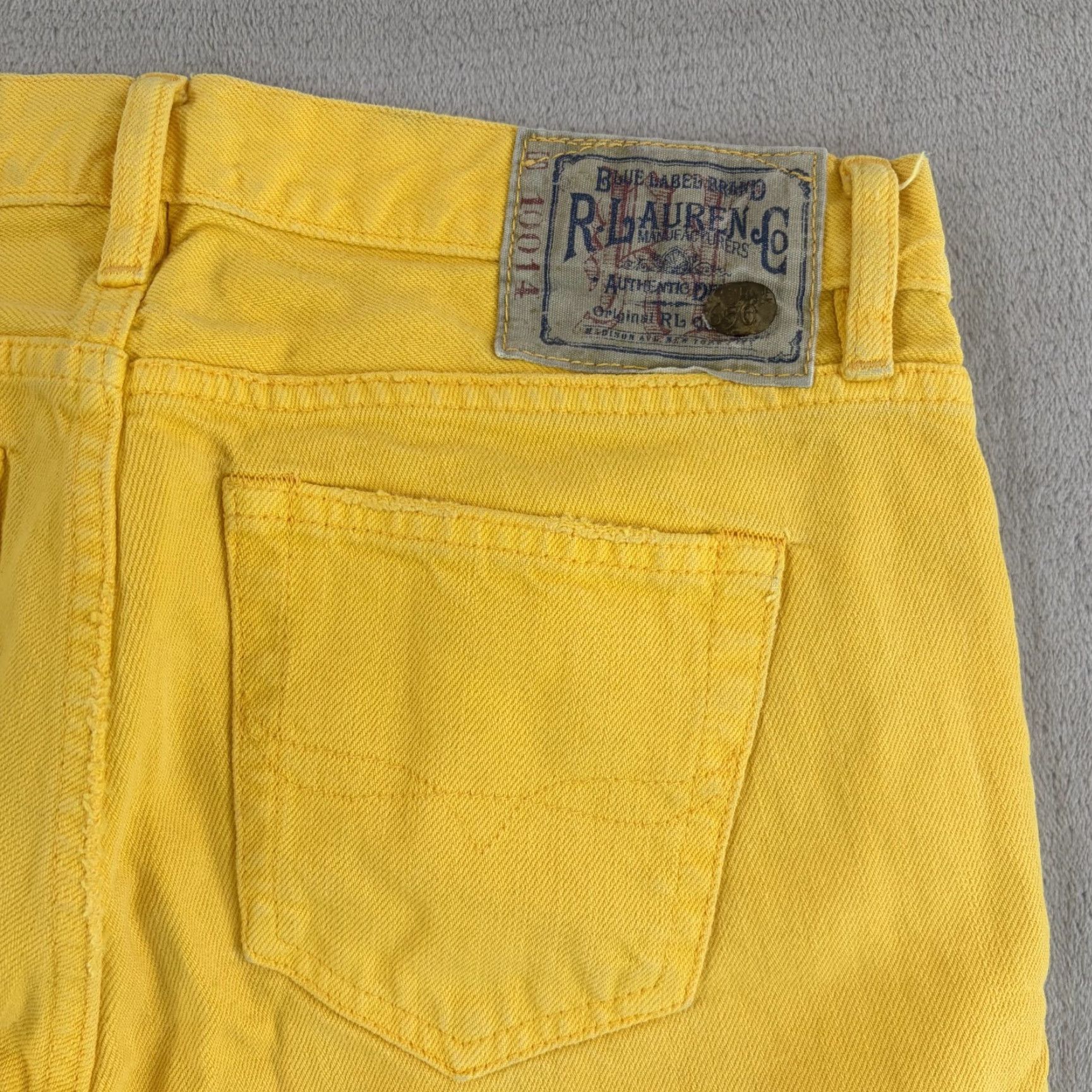 Ralph Lauren Ralph Lauren Thompson 650 Jeans Yellow Women 29 Regular Straight Embroidered 3 Horsemen Denim Cotton Pockets Zip Button Modern Vintage? Size 27" / US 4 / IT 40 - 6 Thumbnail