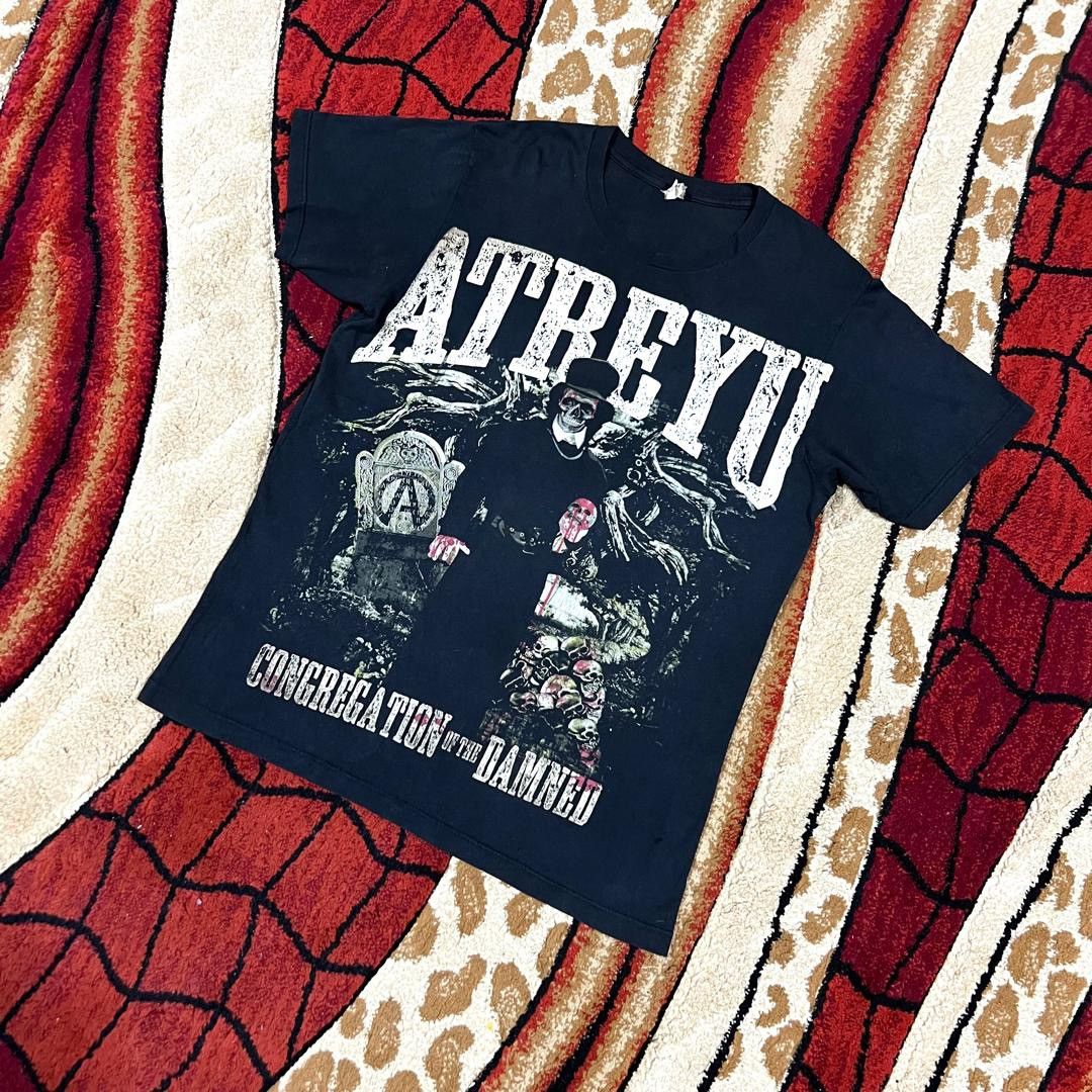 Band Tees Vintage Thrashed Faded Atreyu American Rock Band T Shirt Size US M / EU 48-50 / 2 - 2 Thumbnail