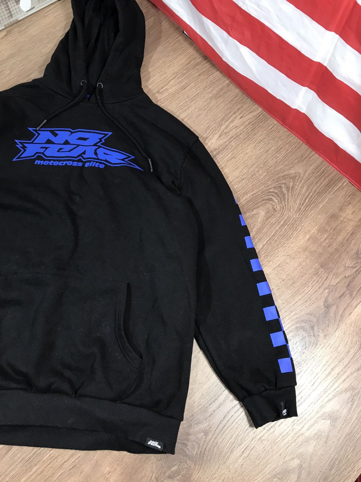 No Fear × Vintage No Fear Motor Sports Big Logo Hoodie Size US XXL / EU 58 / 5 - 4 Thumbnail