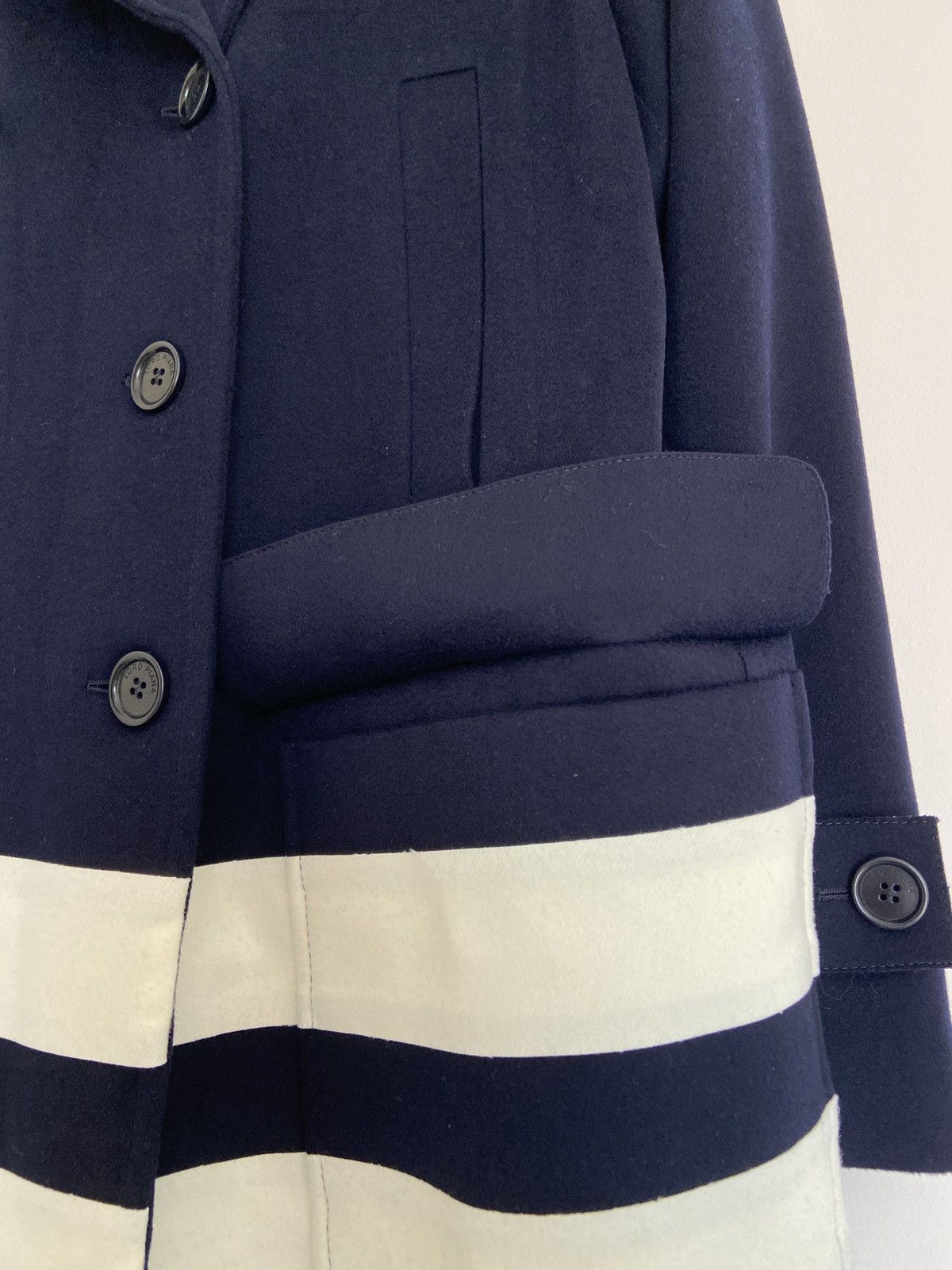 Loro Piana Loro Piana Double Breasted Felt Coat Dark Blue Size M / US 6-8 / IT 42-44 - 5 Thumbnail