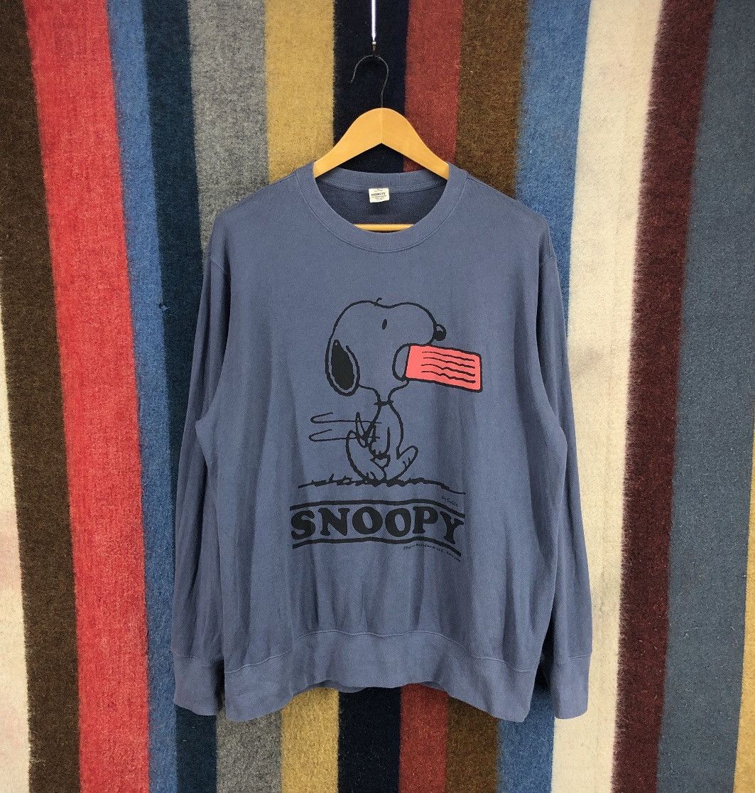 Cartoon Network × Uniqlo PEANUTS SNOOPY x UNIQLO Crew Neck Sweatshirt #0310/N Size US XL / EU 56 / 4 - 1 Thumbnail