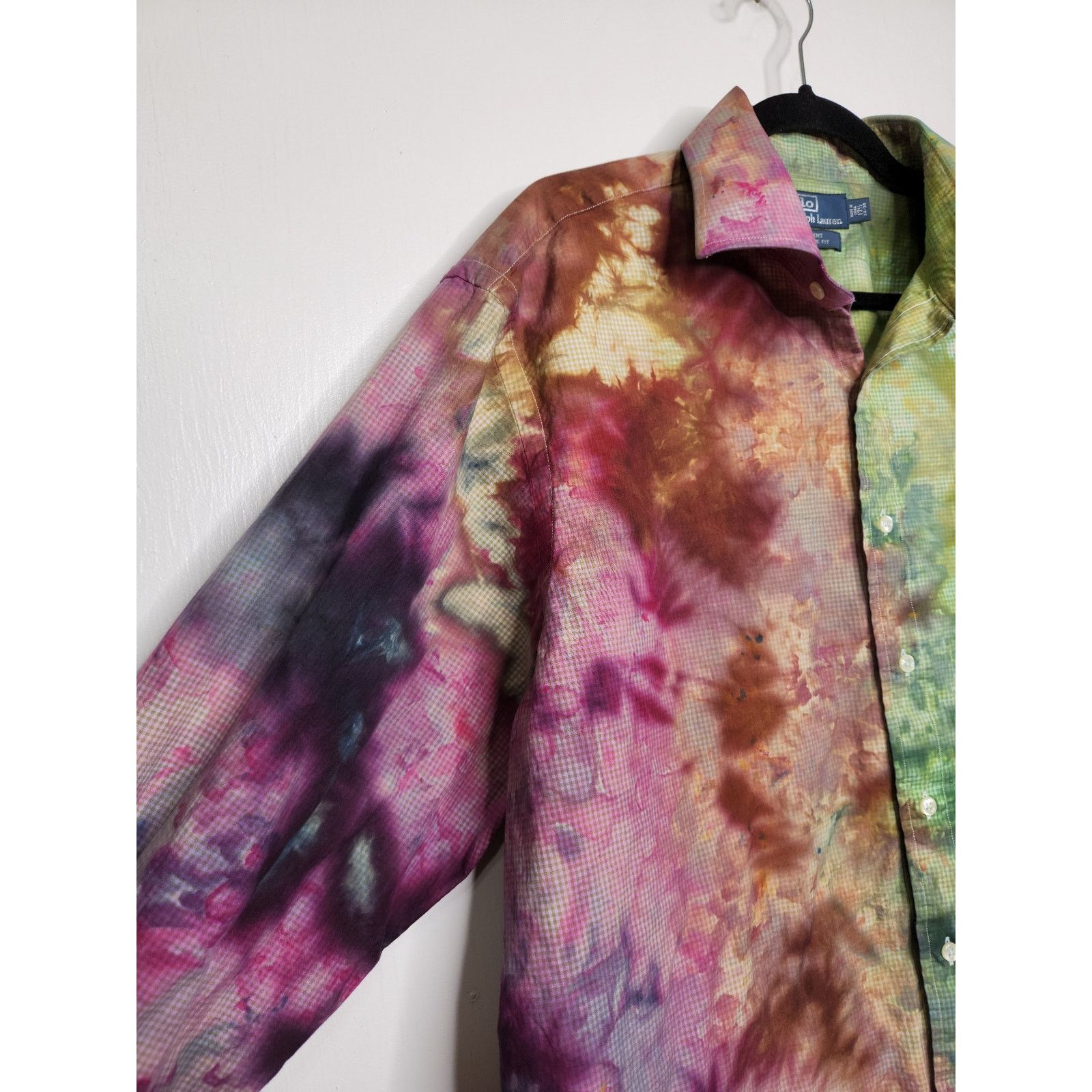 Polo Ralph Lauren Polo Ralph Lauren Regent Classic Button Custom Ice Tie Dye Size US XL / EU 56 / 4 - 4 Thumbnail
