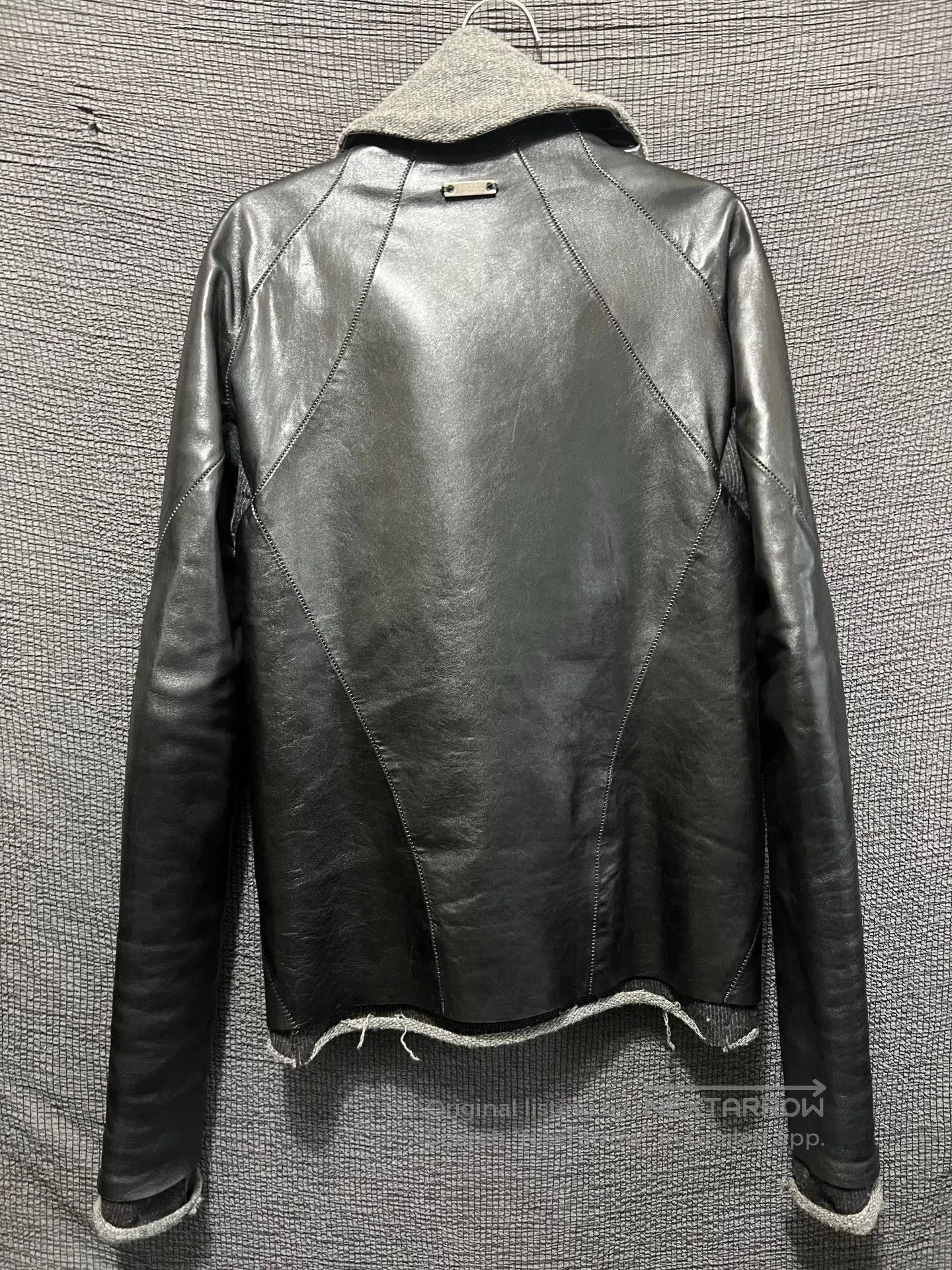 S/STERE Dark Pioneer High Collar Leather Jacket. Size US M / EU 48-50 / 2 - 3 Thumbnail