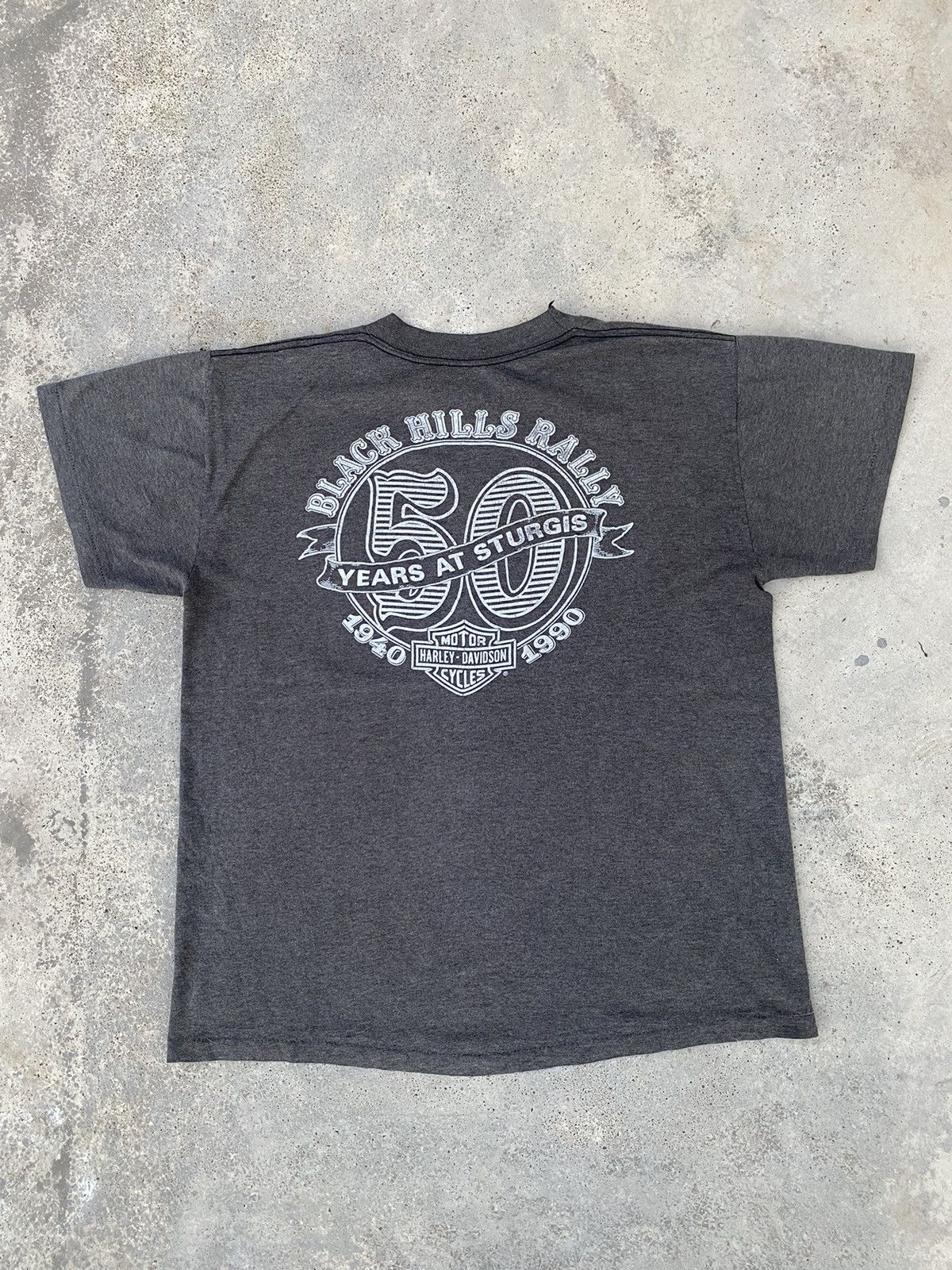 Harley Davidson Vintage 90s Harley Davidson 3D Emblem Sturgis Bison T-Shirt Size US M / EU 48-50 / 2 - 6 Thumbnail