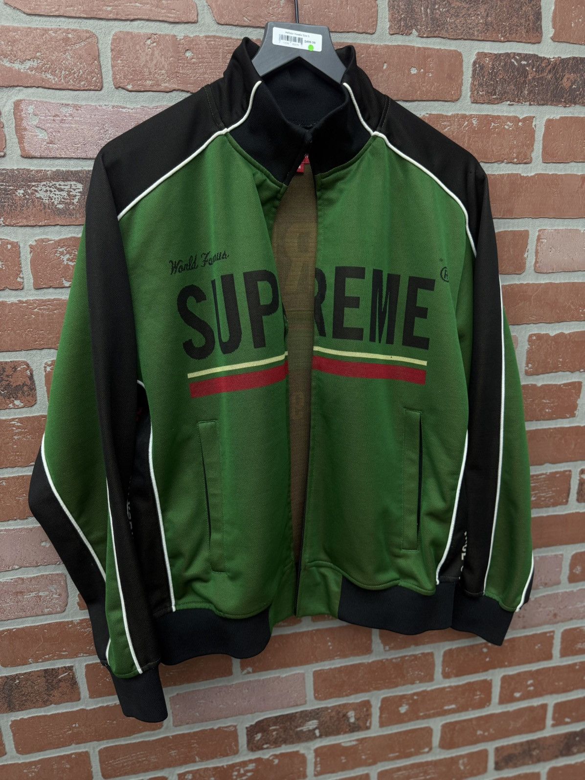 Supreme Supreme World Famous Jacquard Green Jacket Size M Size US M / EU 48-50 / 2 - 5 Thumbnail