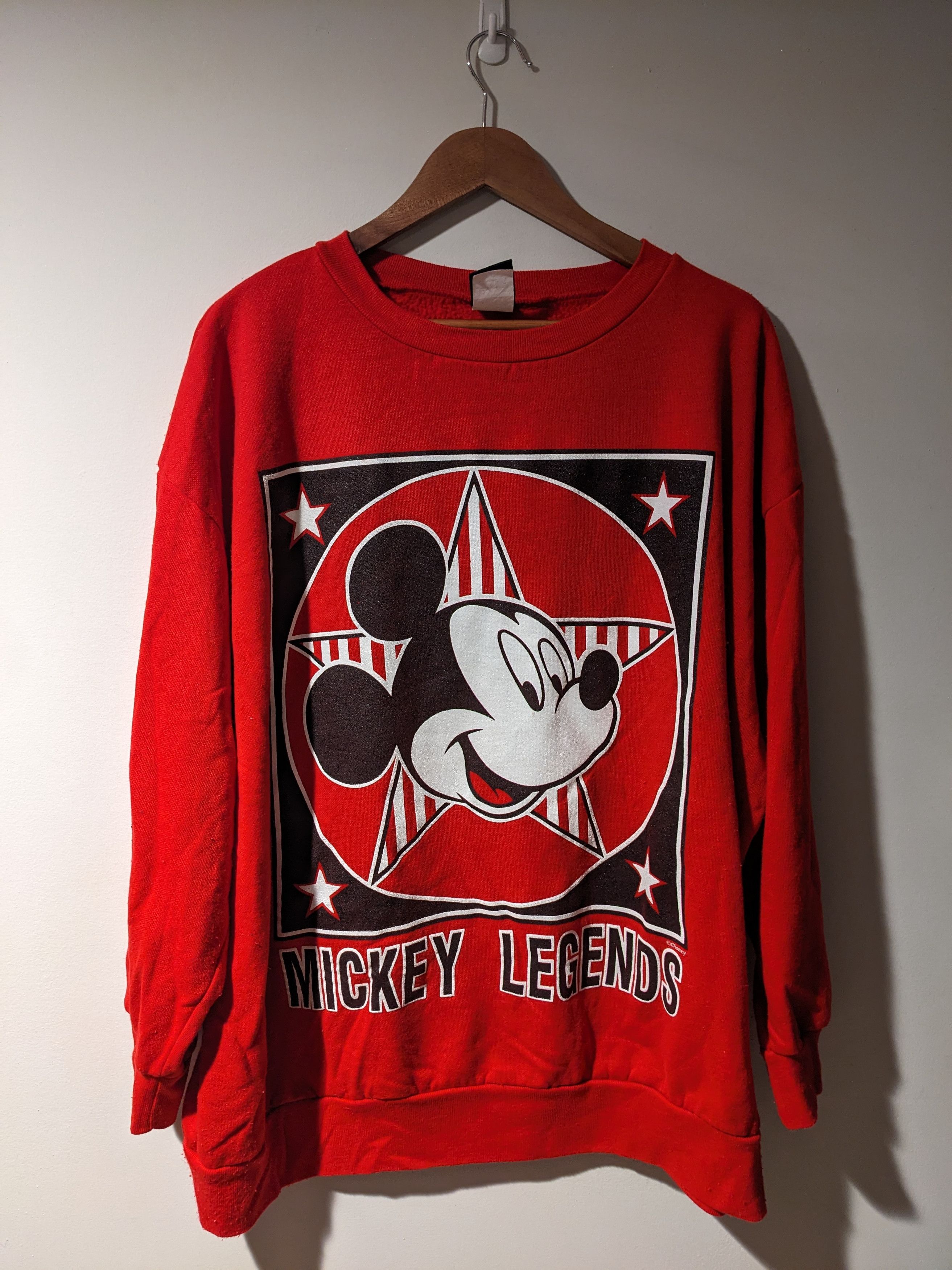 Mickey Mouse × Vintage Vintage 90s Mickey Mouse Legends Lightweight Sweatshirt Size US XXL / EU 58 / 5 - 1 Thumbnail