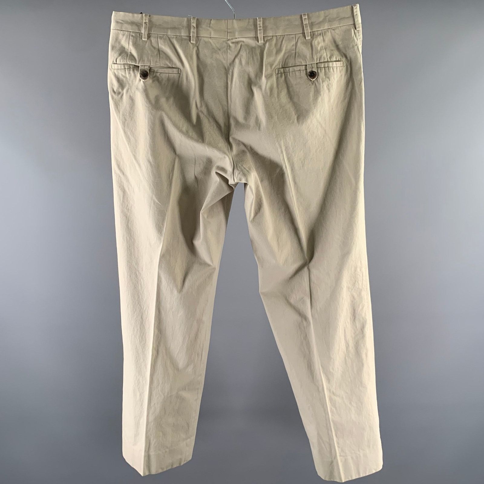 Prada PRADA Size 36 Khaki Cotton Zip Fly Casual Pants Size US 36 / EU 52 - 3 Thumbnail