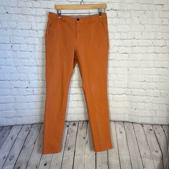 Bonobos Bonobos Mens Khaki Slim Straight Leg Stretch Chino Pants W3 Size US 34 / EU 50 - 1 Thumbnail