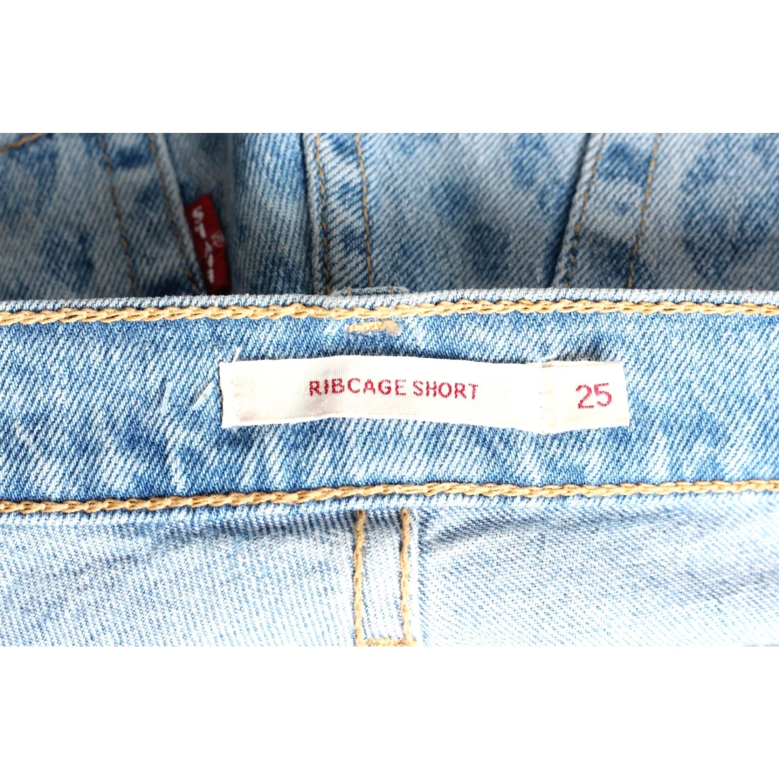 Levi's VINTAGE LEVI’S? RIBCAGE SHORT Jeans Denim Shorts Women 25 PREMIUM Leopard 90s? Size 42" / US 20 - 7 Thumbnail