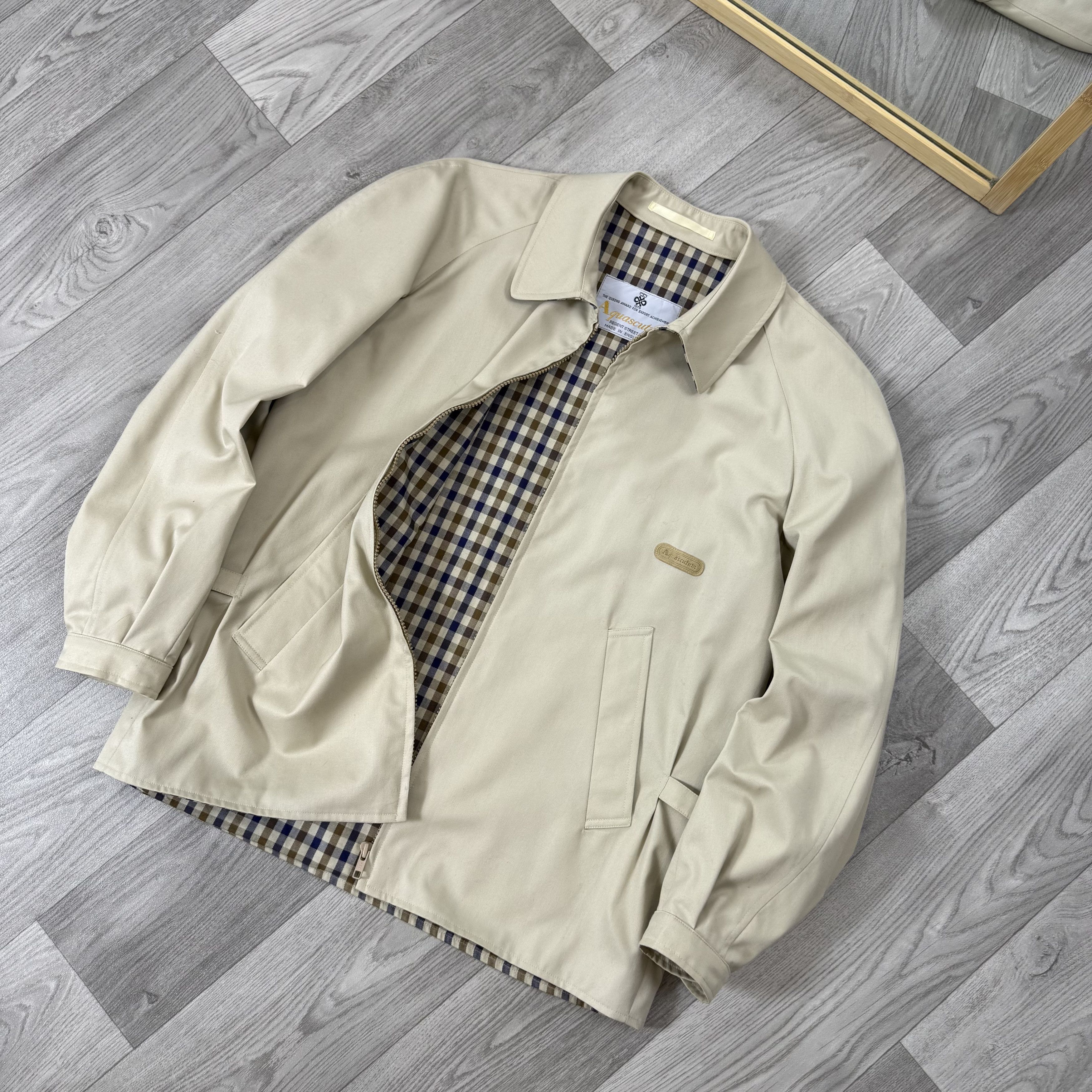 Aquascutum Vintage Aquasqutum 90s Old Money Women's Beige Jacket Size M / US 6-8 / IT 42-44 - 5 Thumbnail