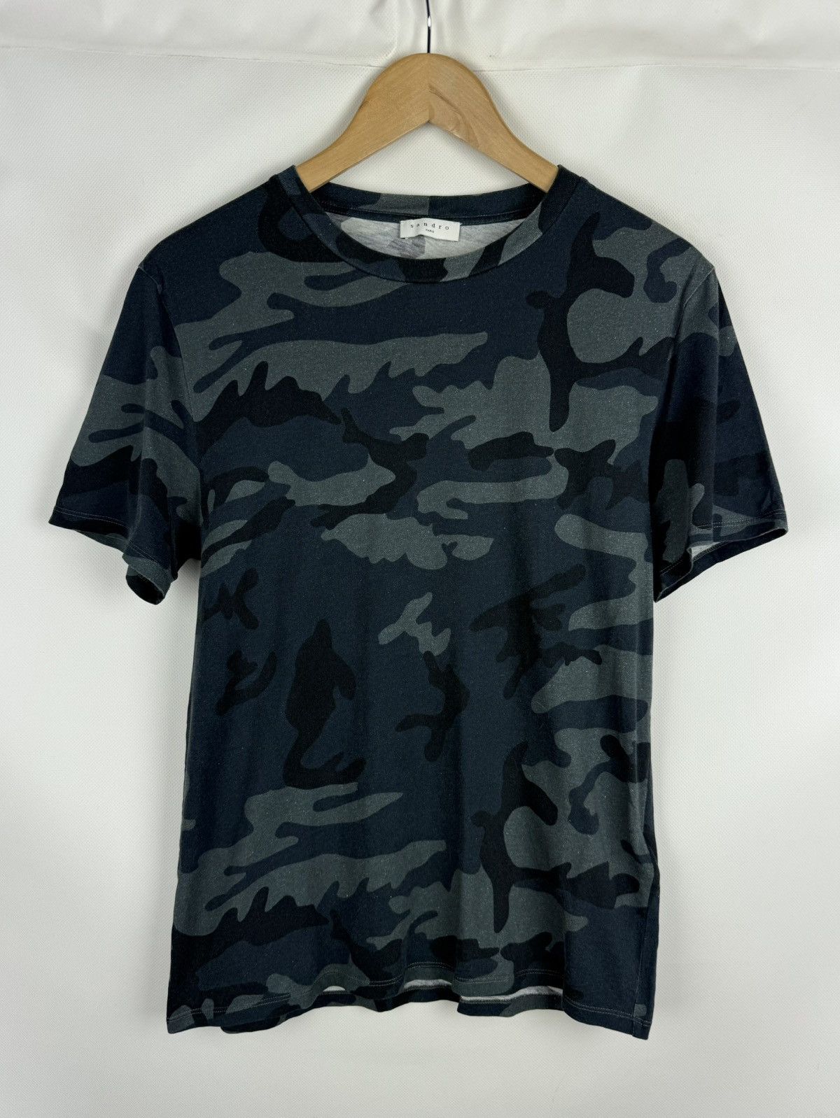 Sandro Sandro Paris Men’s Short Sleeve Camo T Shirt Size 1 Size US XS / EU 42 / 0 - 1 Thumbnail