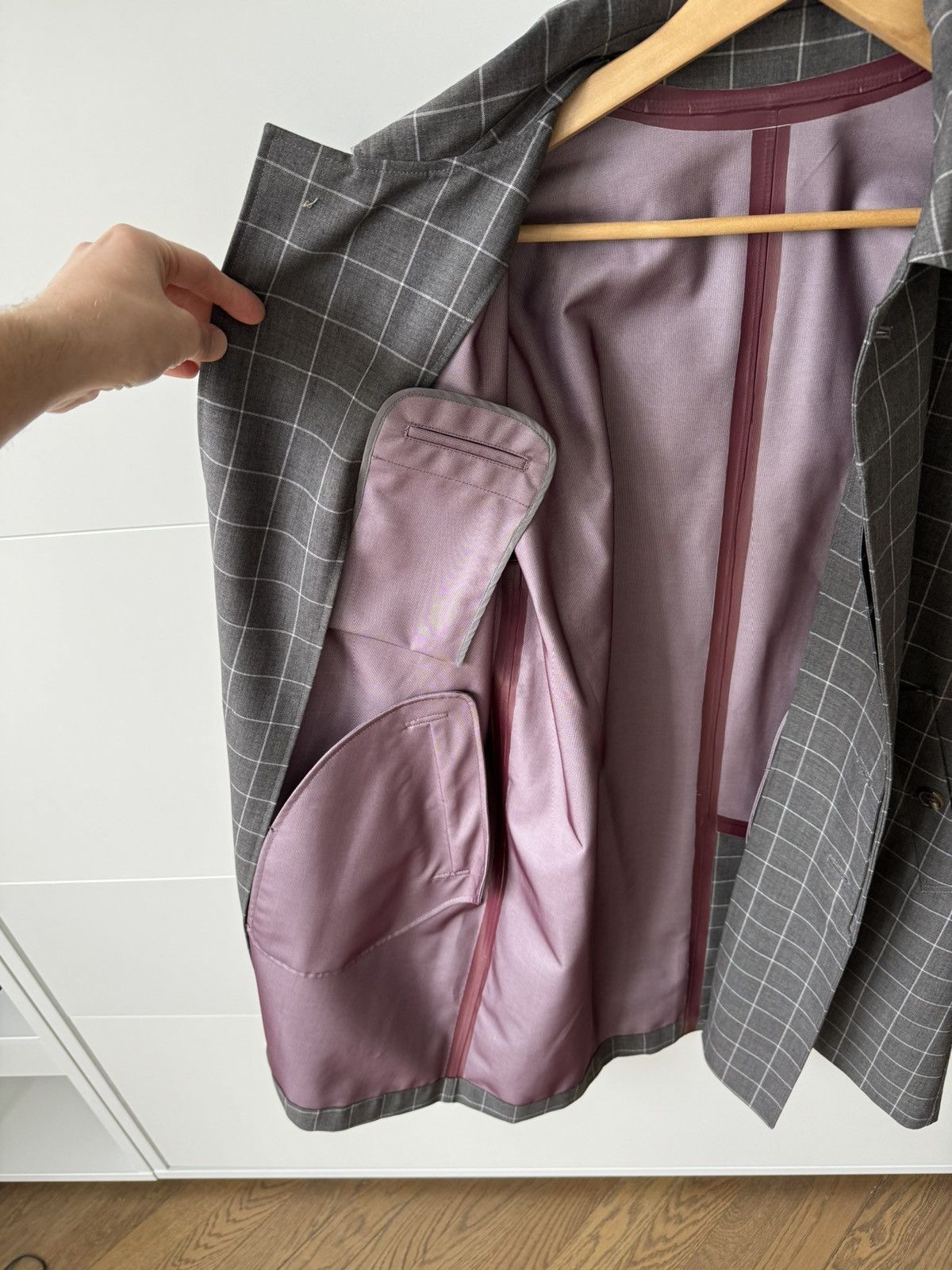 Undercover [3] T/Wpen Windowpane Coat in Grey (AW15) Size US L / EU 52-54 / 3 - 13 Thumbnail