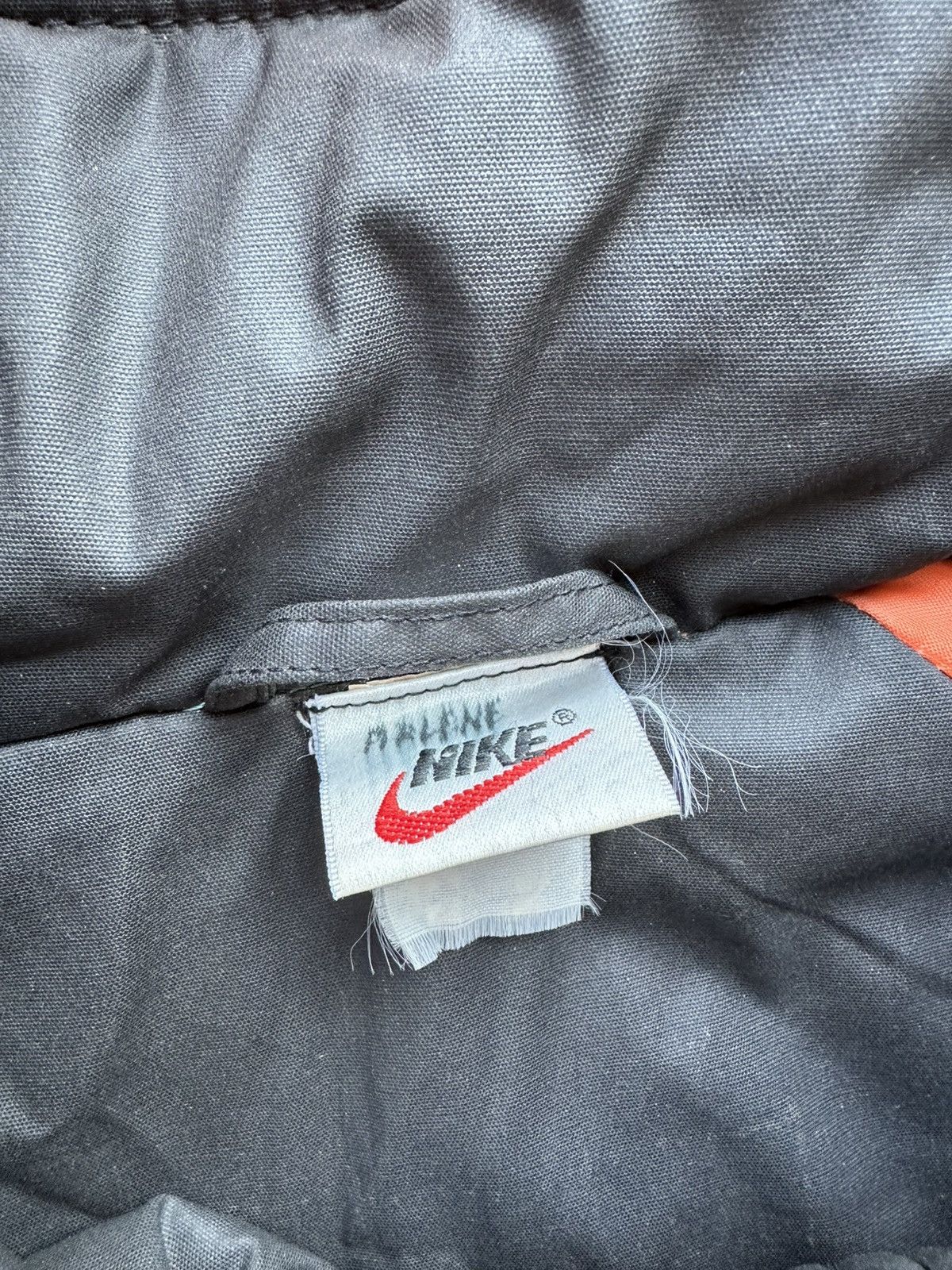 Nike × Vintage Vintage Nike Jacket Bomber Semi Trench Big Swoosh 90s Size US XXL / EU 58 / 5 - 9 Thumbnail